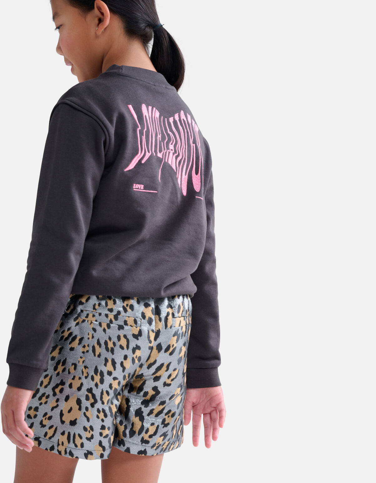 Leopard Short Zilver SHOEBY GIRLS