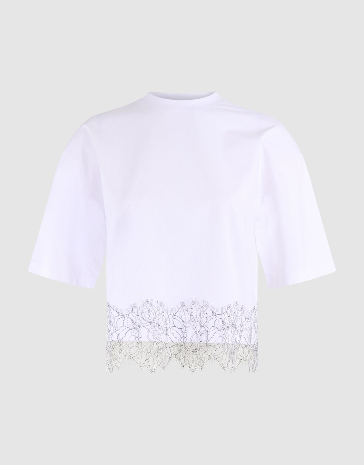 Kanten T-shirt Wit SHOEBY WOMEN