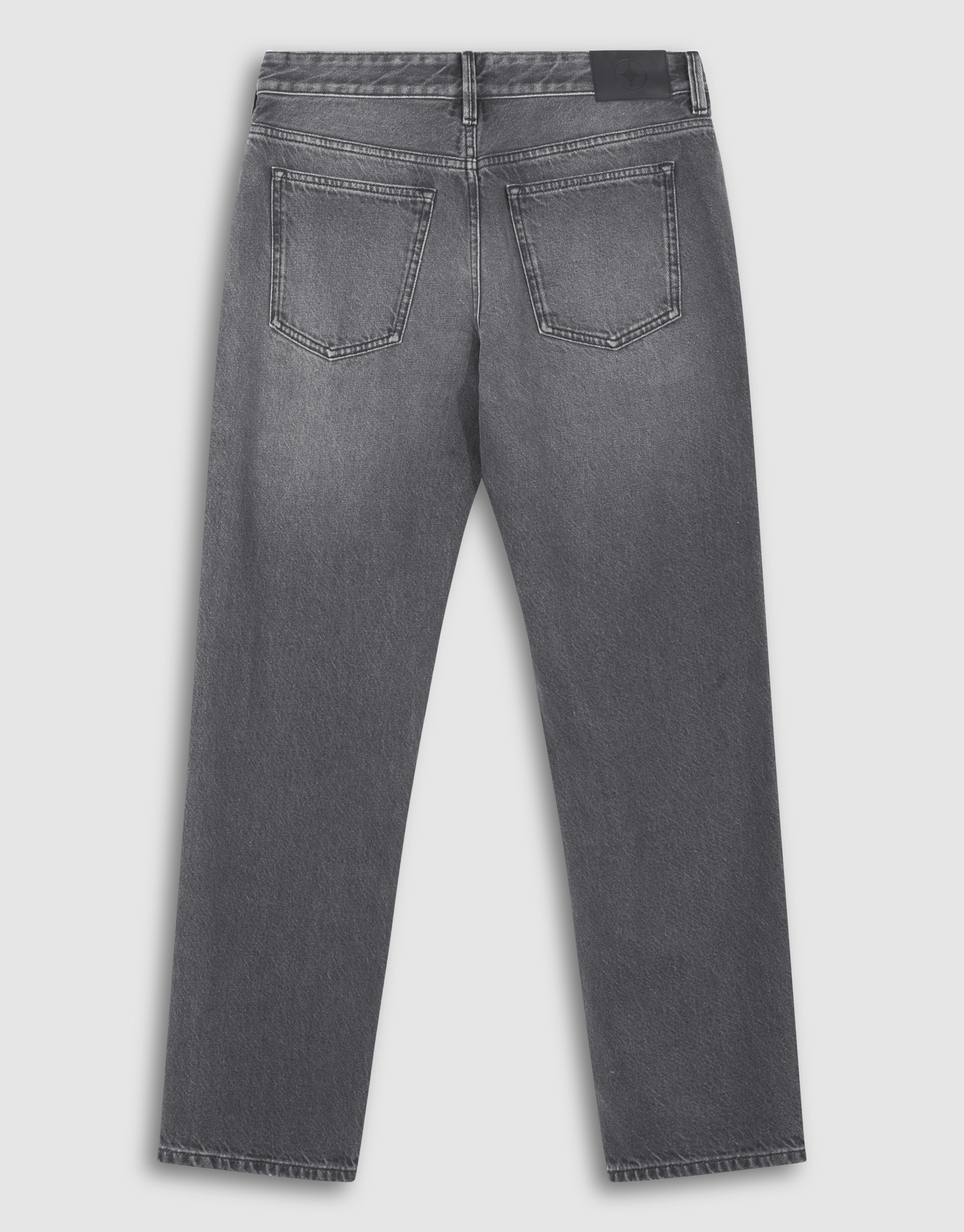 Modern Straight Fit Jeans Washed Zwart L34 SHOEBY MEN