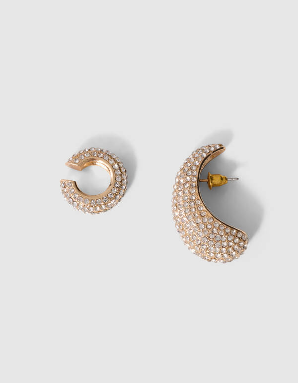 Pointy Strass Oorbellen Set Goud SHOEBY ACCESSOIRES