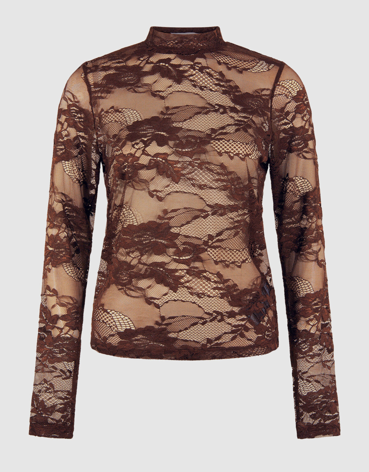 Flower Kanten Top Bruin SHOEBY WOMEN