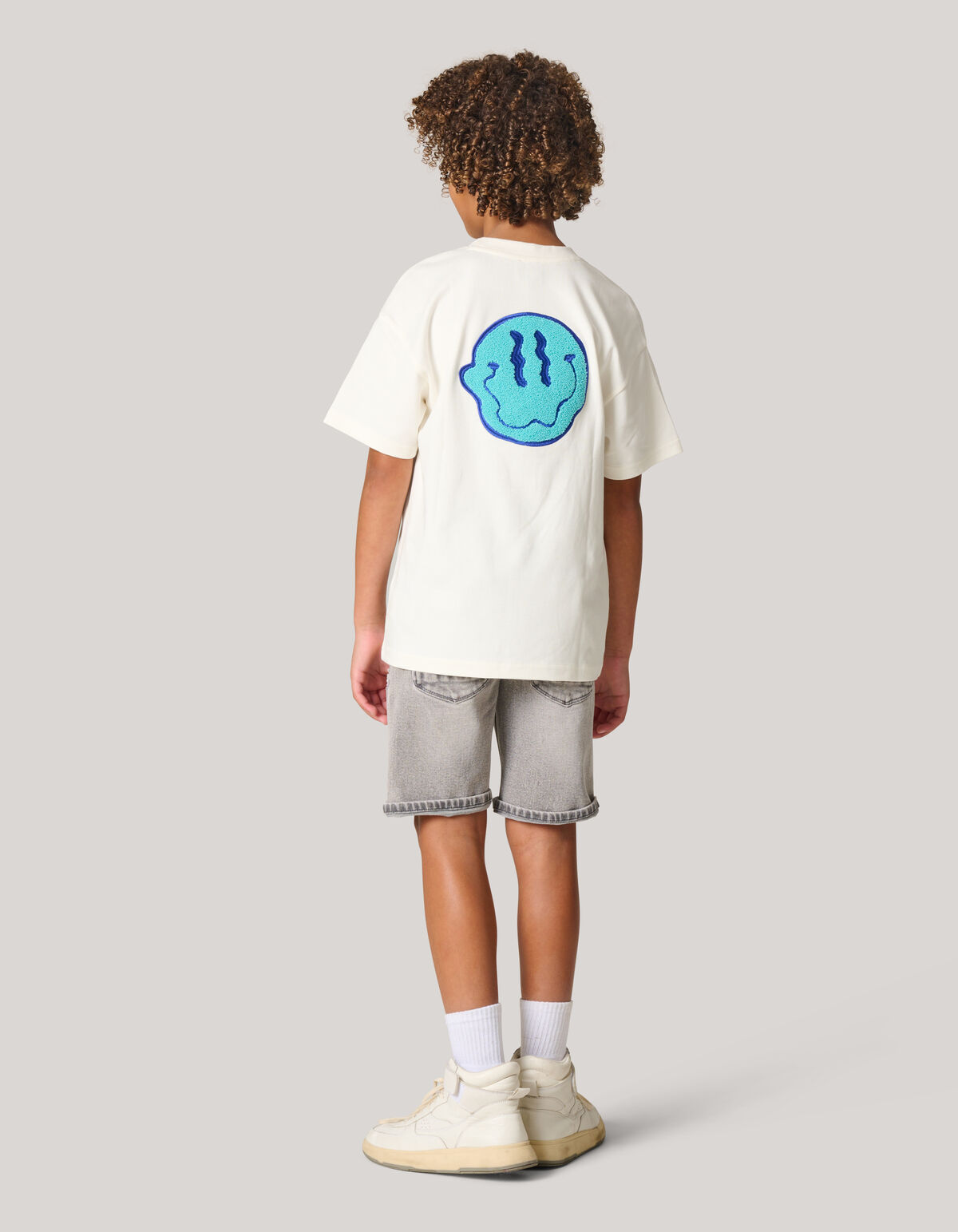 Denim Short Lichtgrijs SHOEBY BOYS