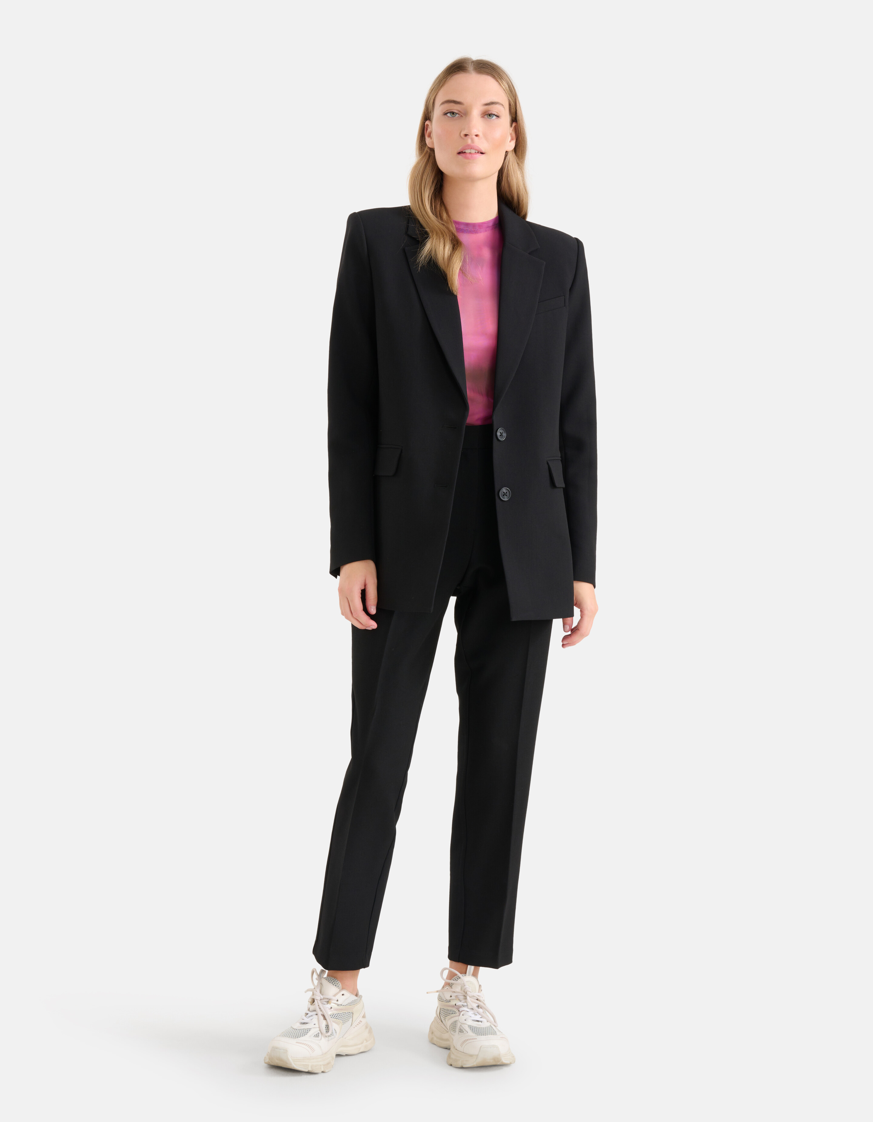 Oversized Basis Blazer Zwart SHOEBY WOMEN