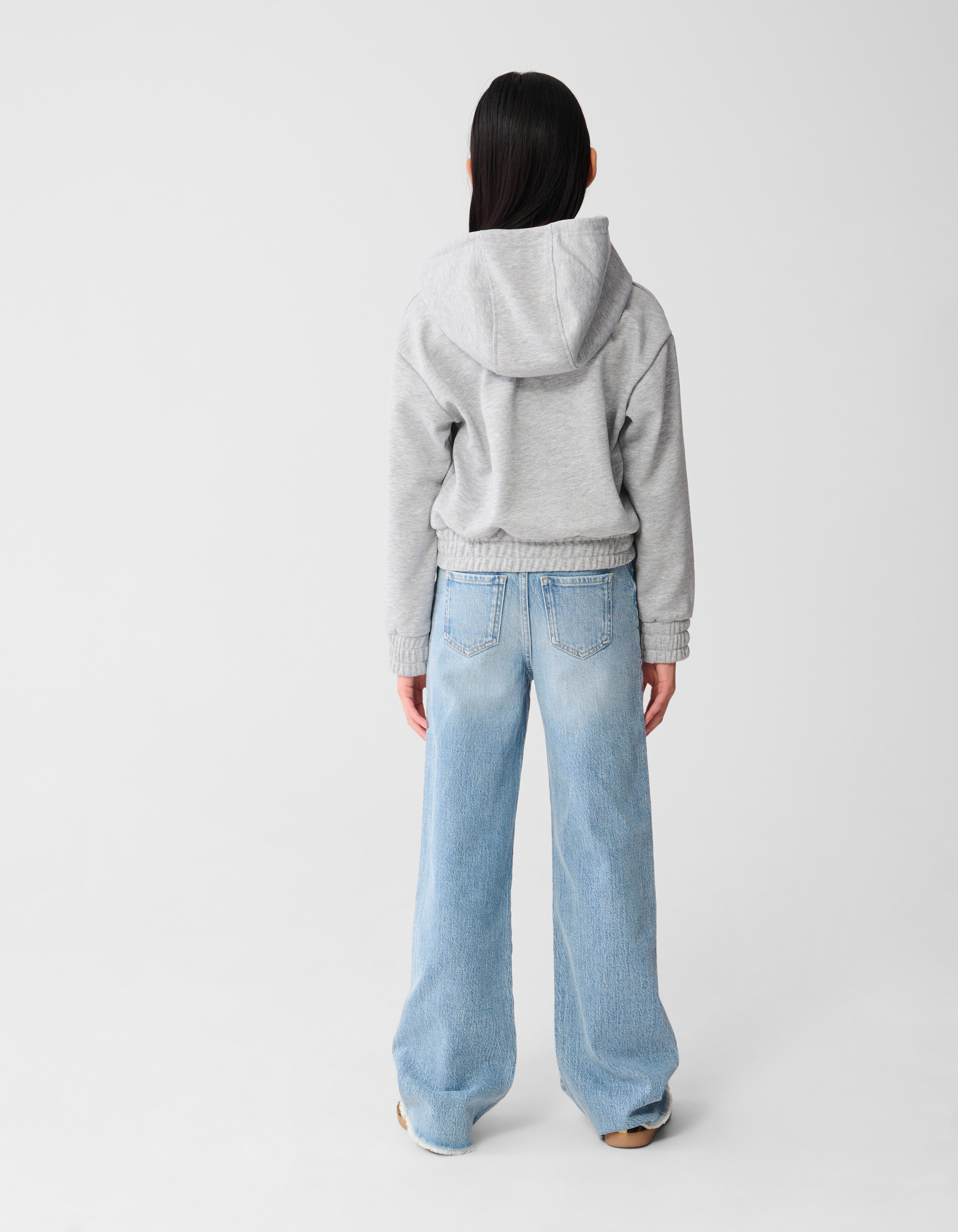 Strass Hoodie Lichtgrijs SHOEBY GIRLS