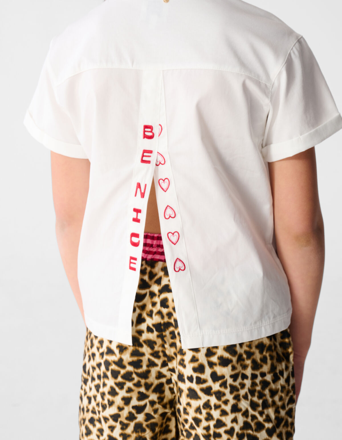 Split Artwork T-shirt Wit SHOEBY GIRLS