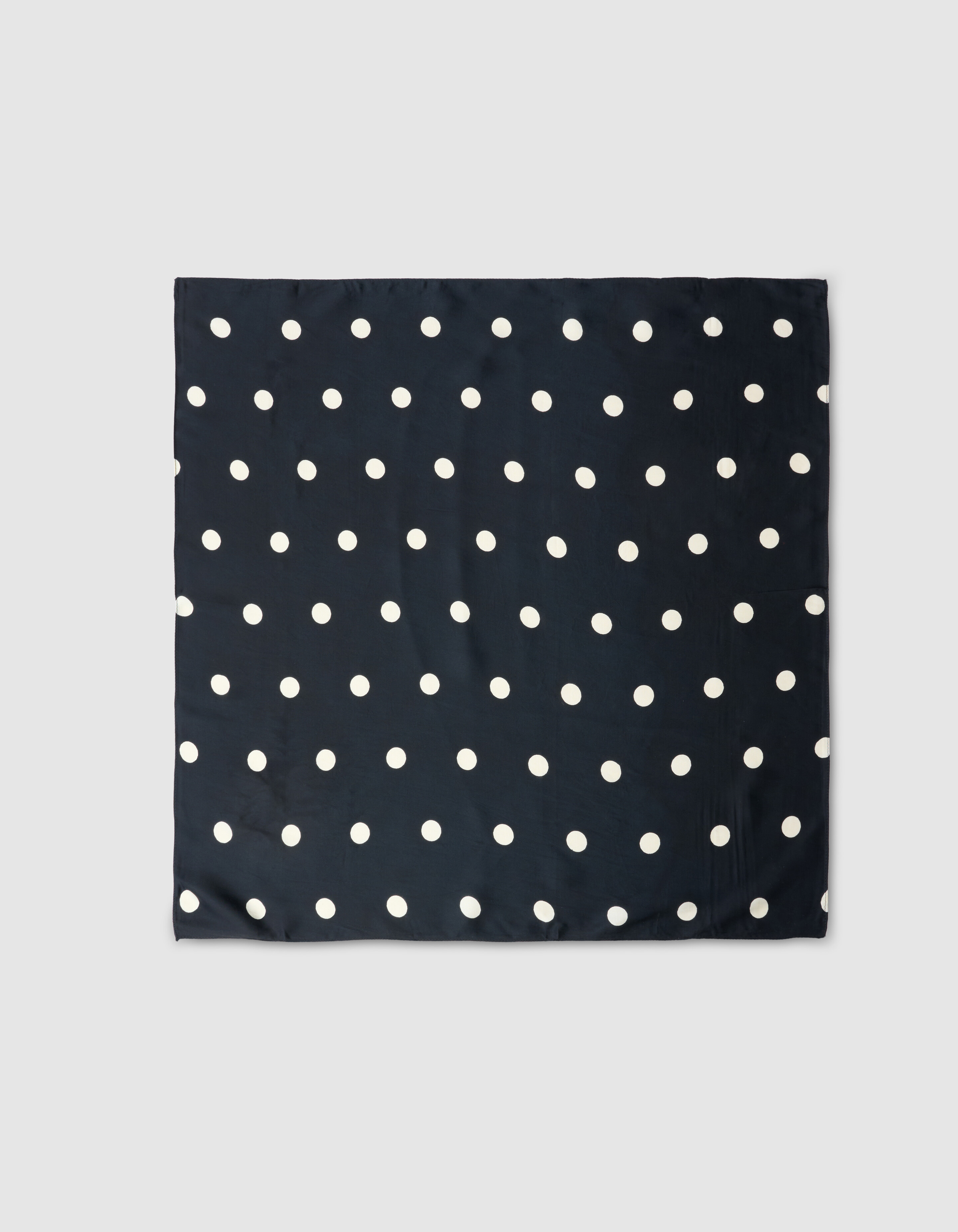 Satijnen Stip Sjaal Zwart SHOEBY ACCESSOIRES