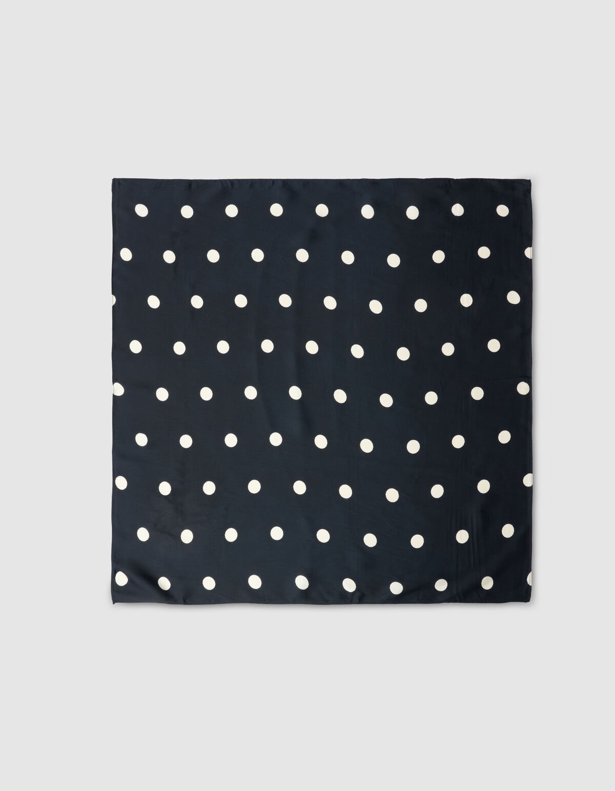 Satijnen Stip Sjaal Zwart SHOEBY ACCESSOIRES