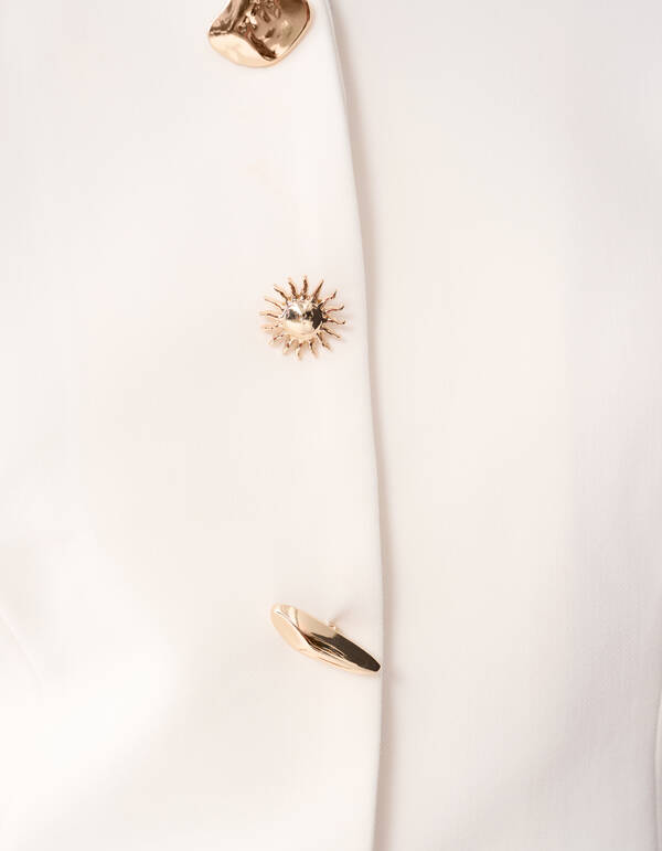 Zandloper Gilet Gebroken Wit SHOEBY WOMEN