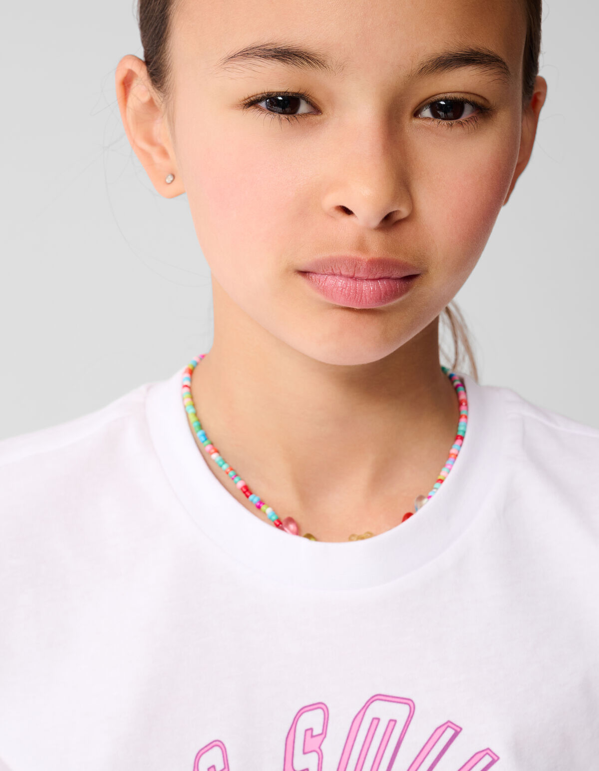 Smile Artwork T-shirt Wit SHOEBY GIRLS