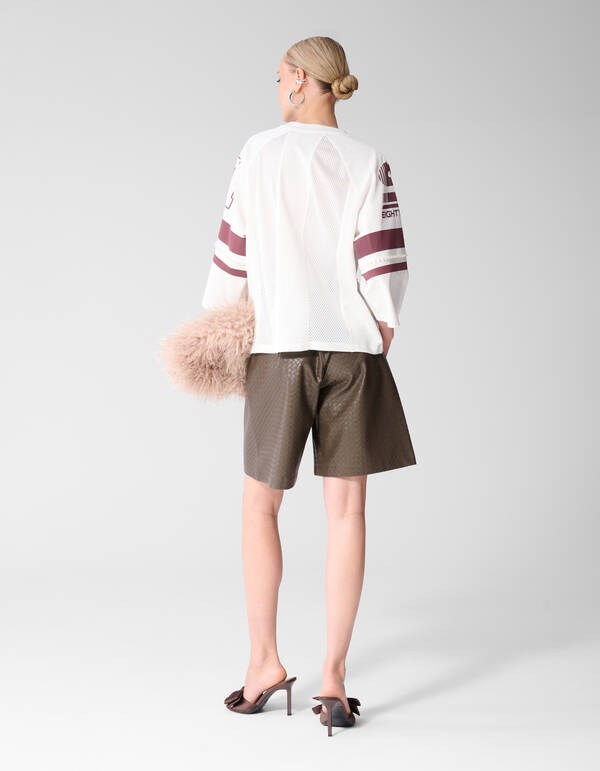 Sporty Pearl T-shirt Gebroken Wit SHOEBY WOMEN