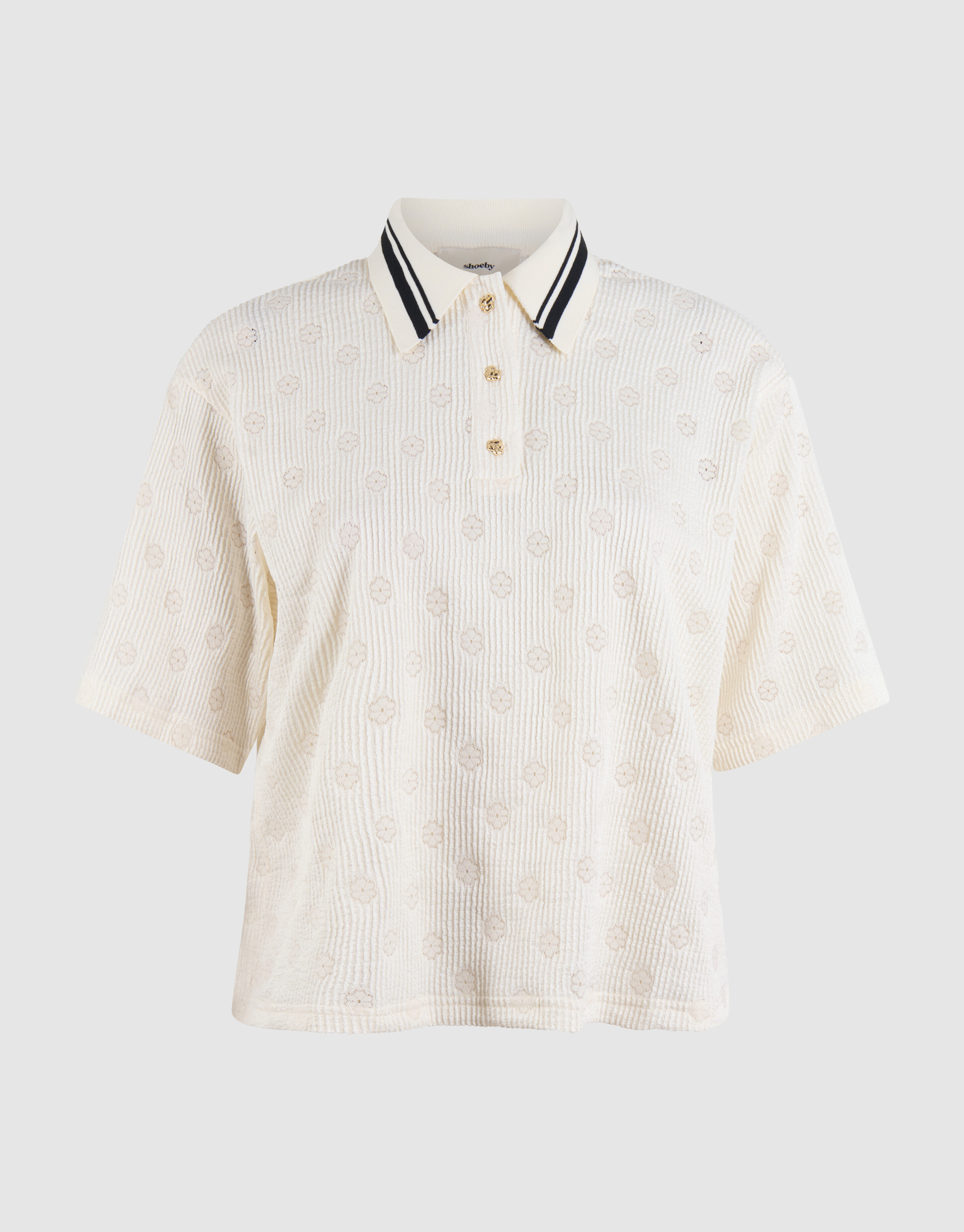 Flower Polo Gebroken Wit SHOEBY WOMEN