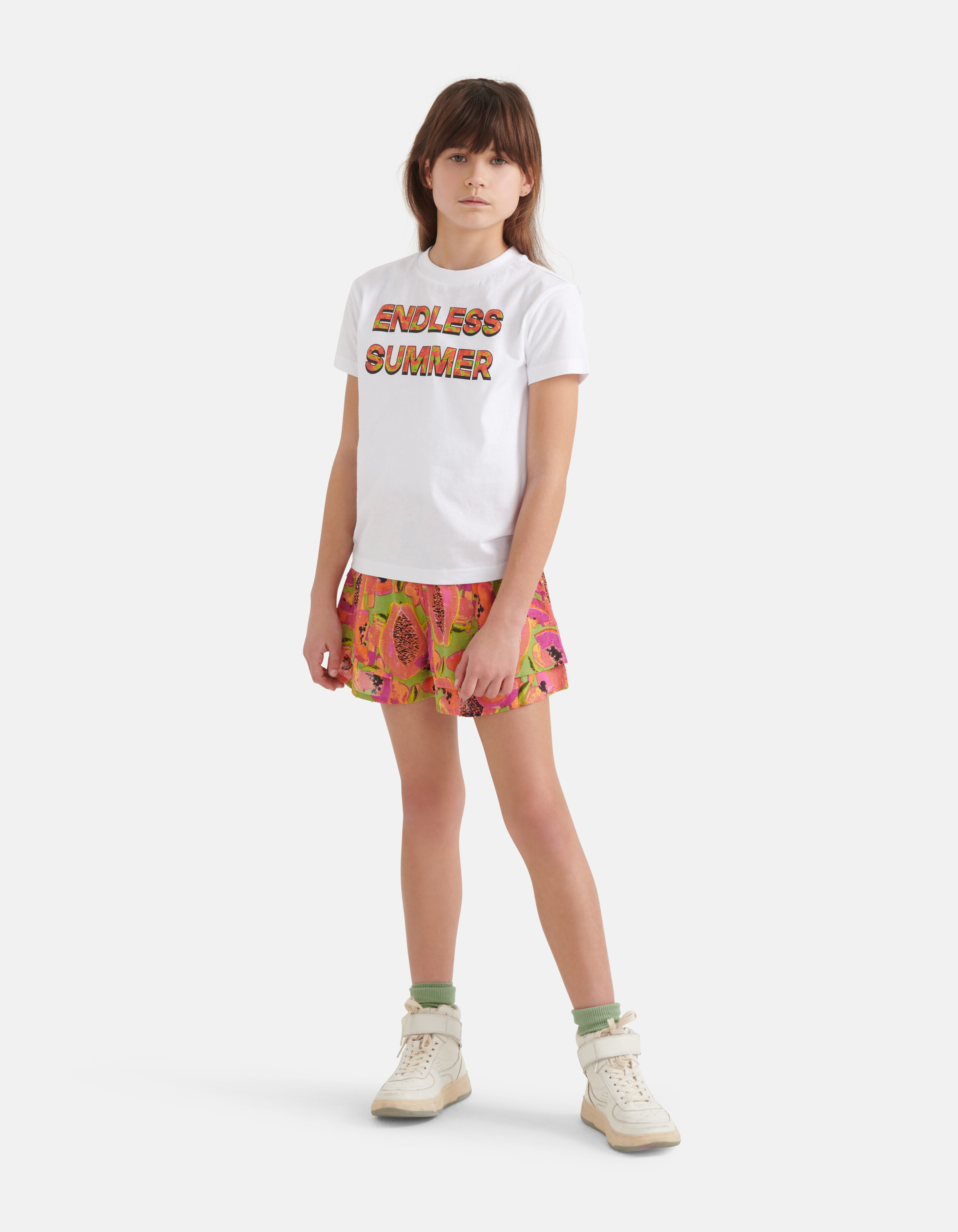 Fruit T-shirt Wit SHOEBY GIRLS