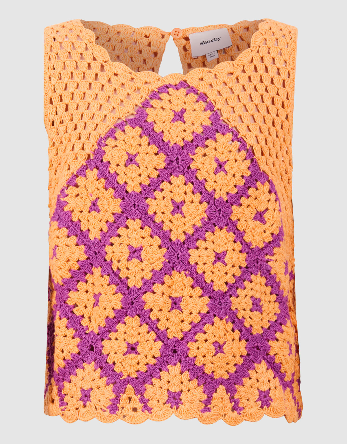 Crochet Top Oranje SHOEBY GIRLS