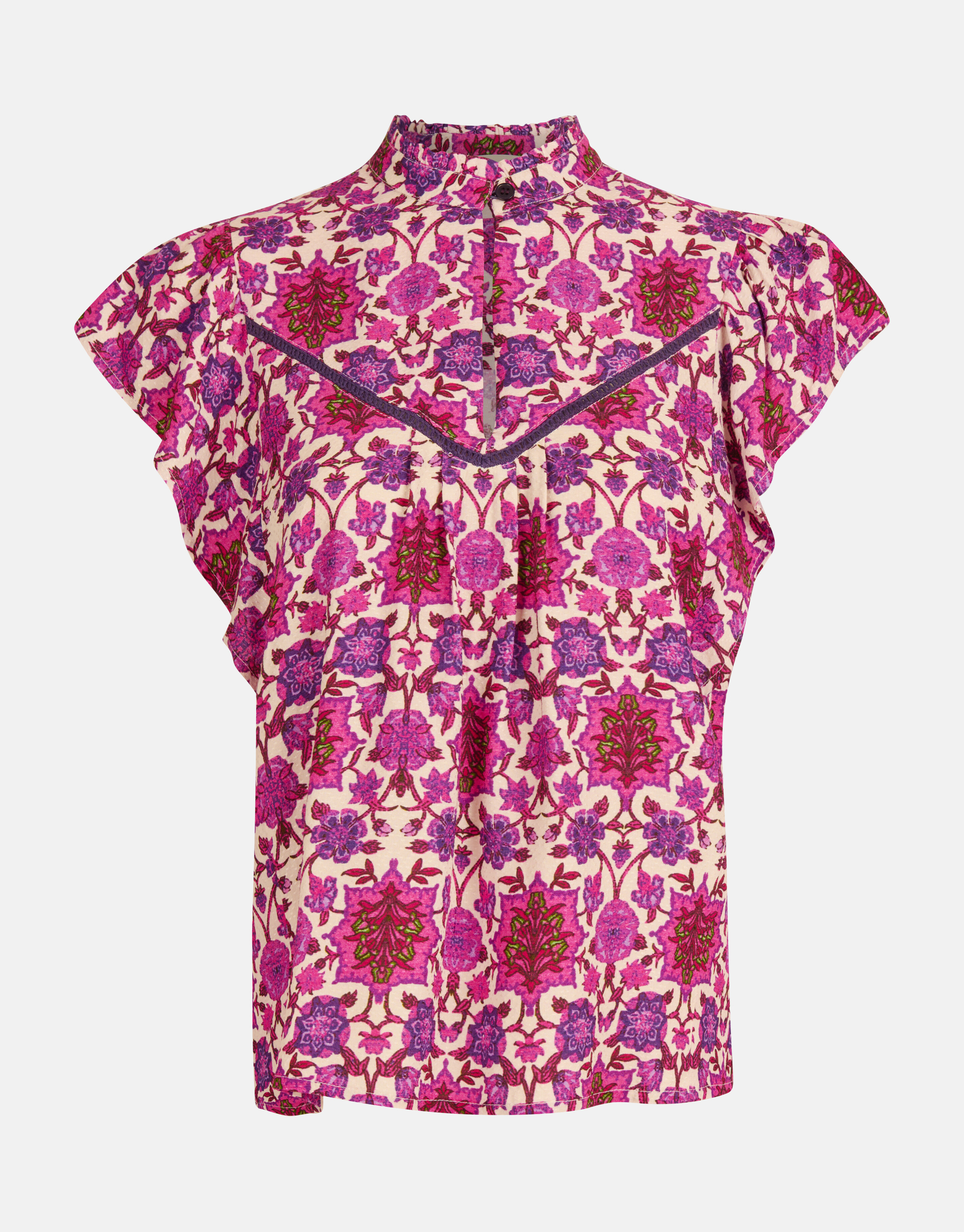 Grafische Print Top Paars SHOEBY WOMEN