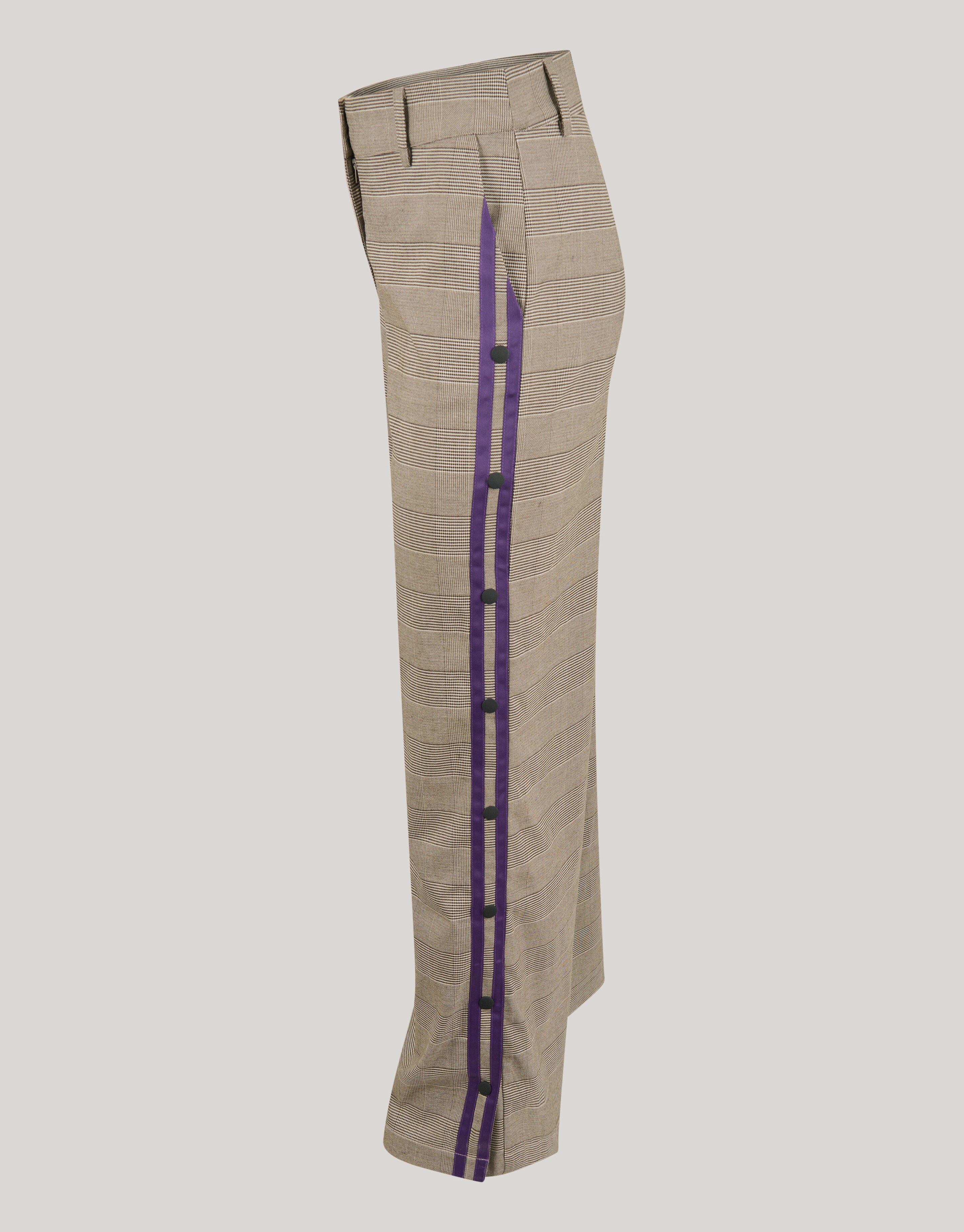 Sporty Ruiten Wide Leg Broek Bruin SHOEBY WOMEN