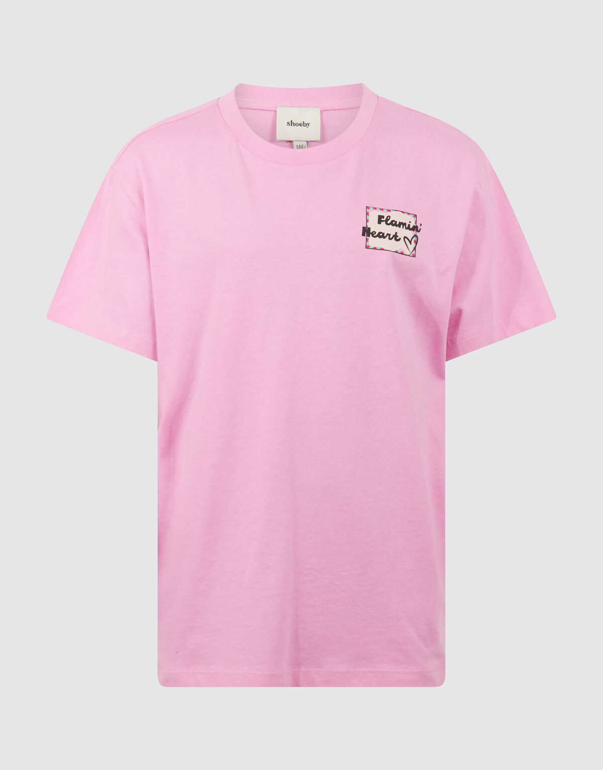 Flamin Heart Artwork T-shirt Roze SHOEBY GIRLS