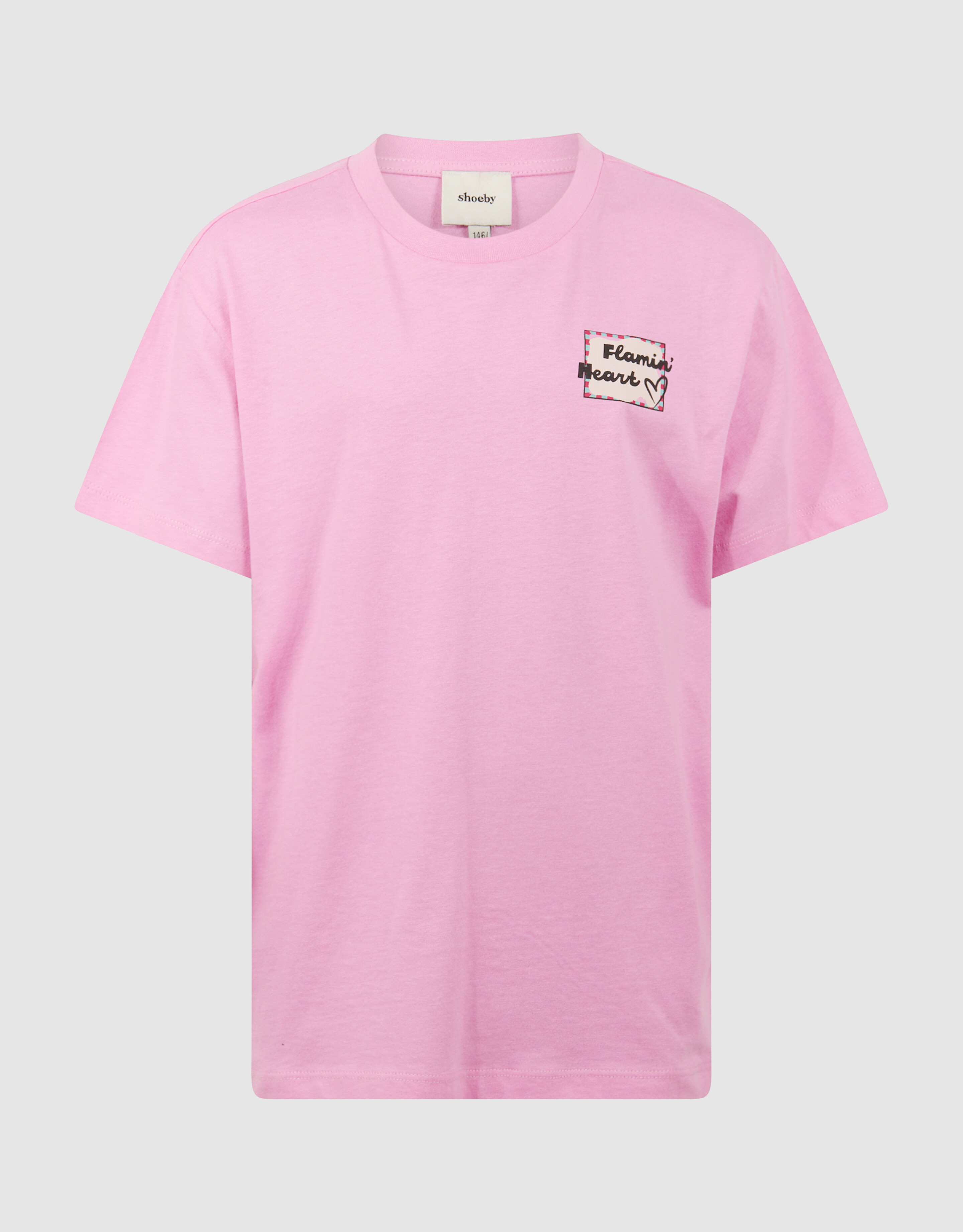 Flamin Heart Artwork T-shirt Roze SHOEBY GIRLS