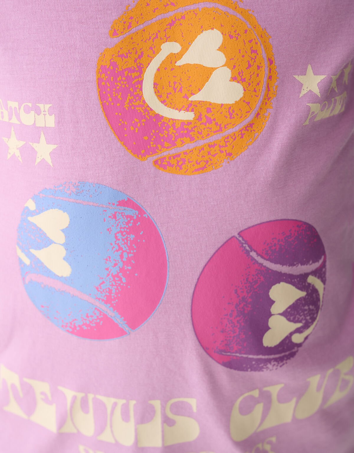 Tennis Artwork T-shirt Lichtroze SHOEBY GIRLS