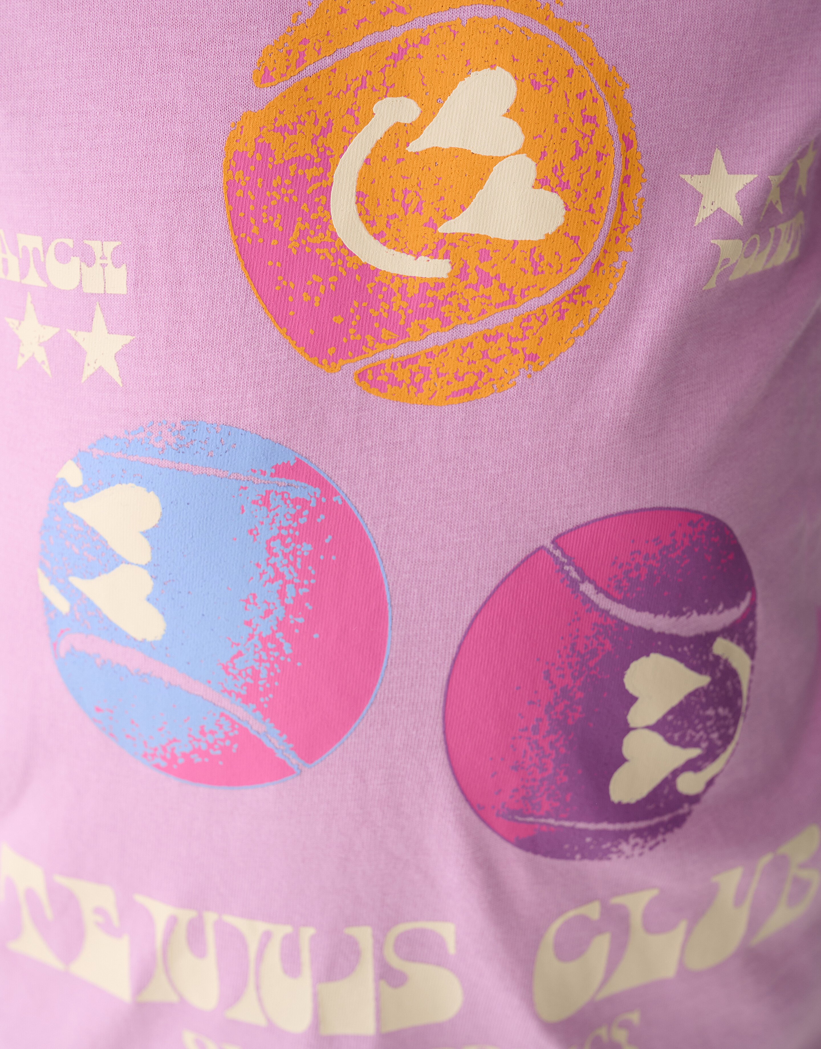 Tennis Artwork T-shirt Lichtroze SHOEBY GIRLS