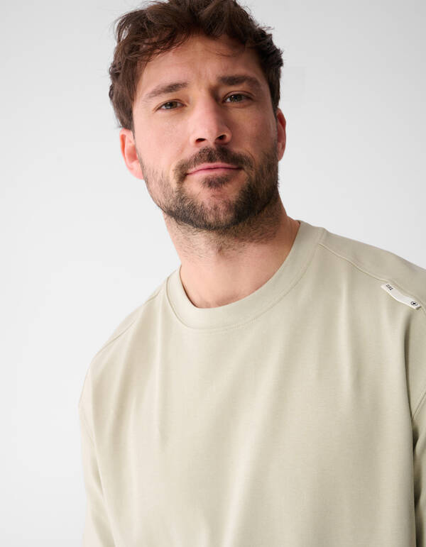 Basis Relaxed Fit T-shirt Lichtgroen SHOEBY MEN