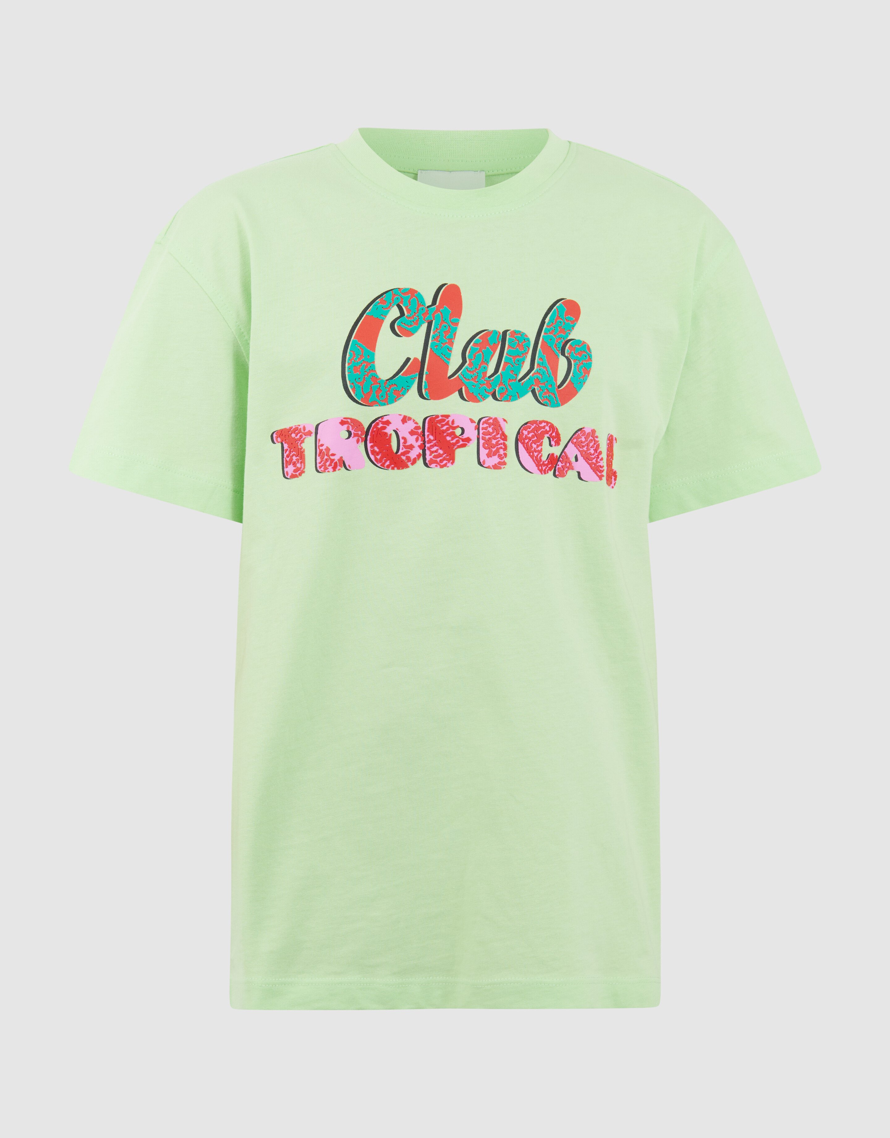 Club Tropical Artwork T-shirt Lichtgroen SHOEBY GIRLS
