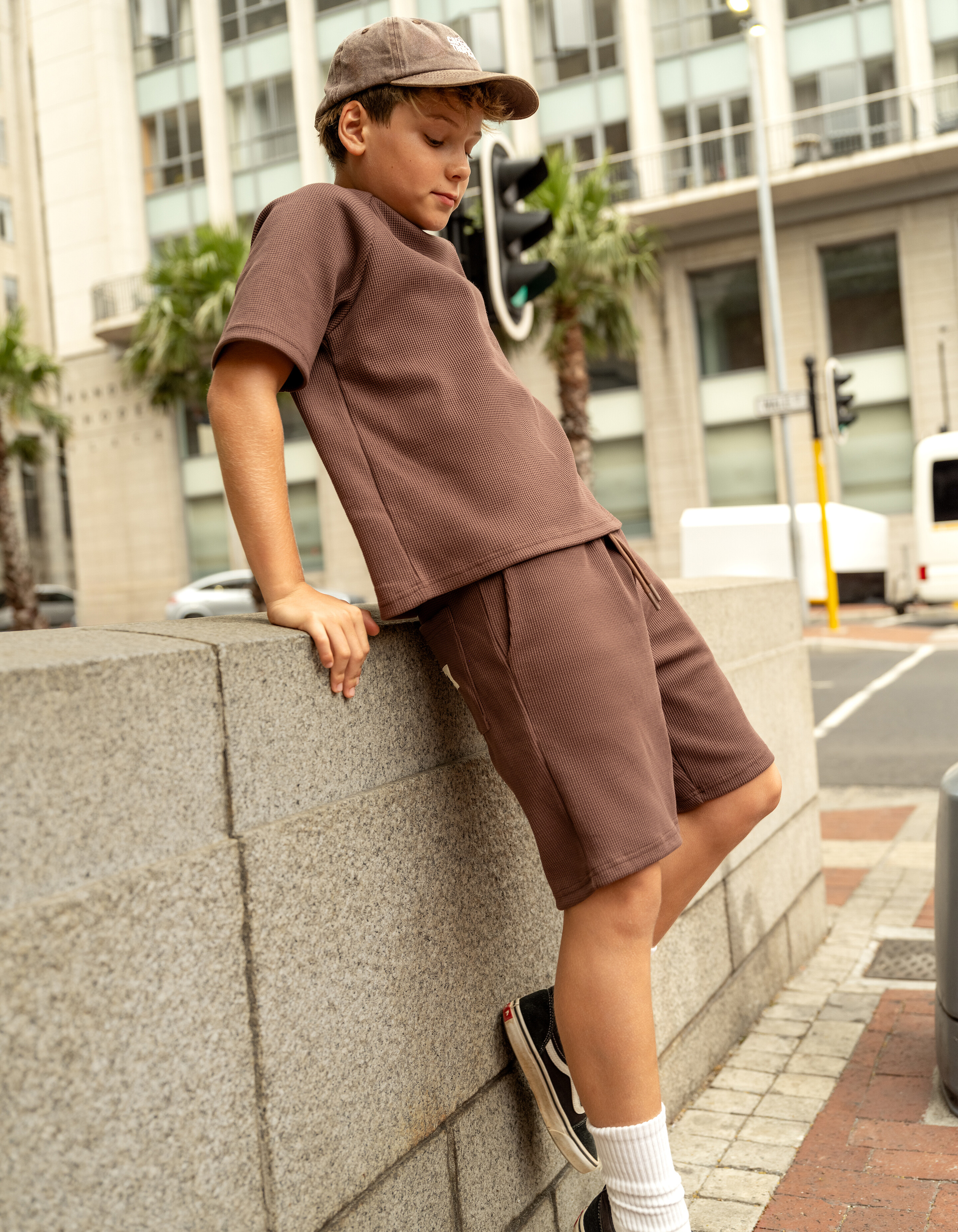 Waffle Short Donkerbruin SHOEBY BOYS