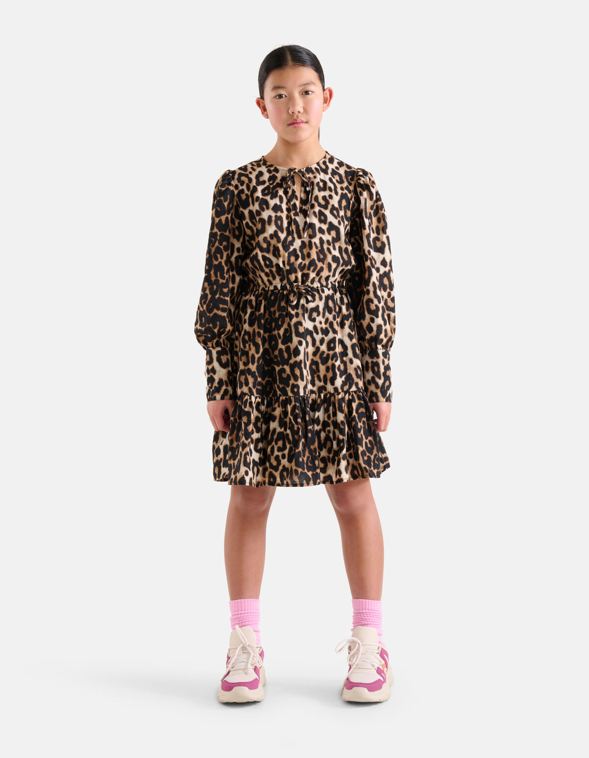 Leopard Jurk Bruin SHOEBY GIRLS