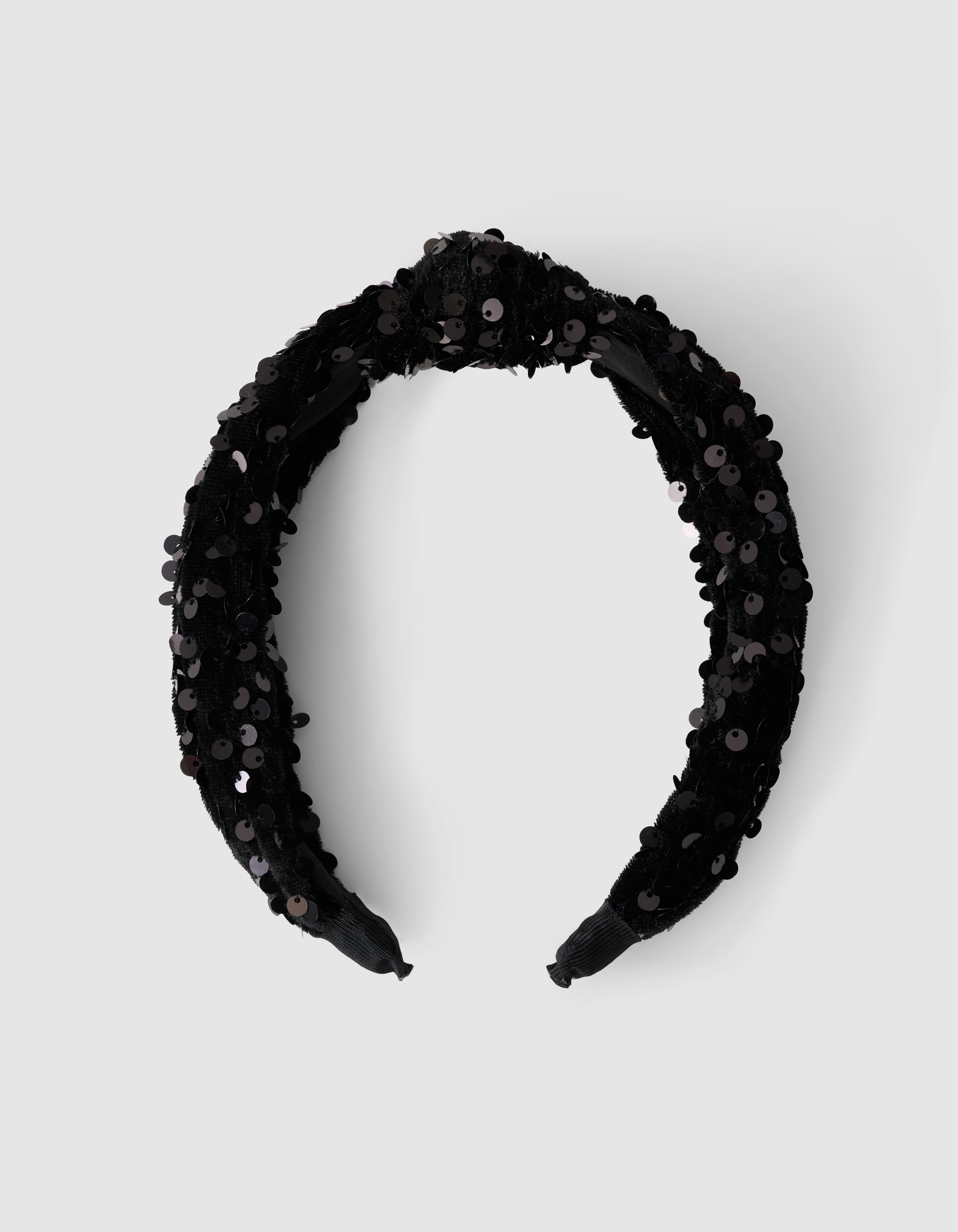 Sequin Haarband Zwart ACCESSOIRES SHOEBY