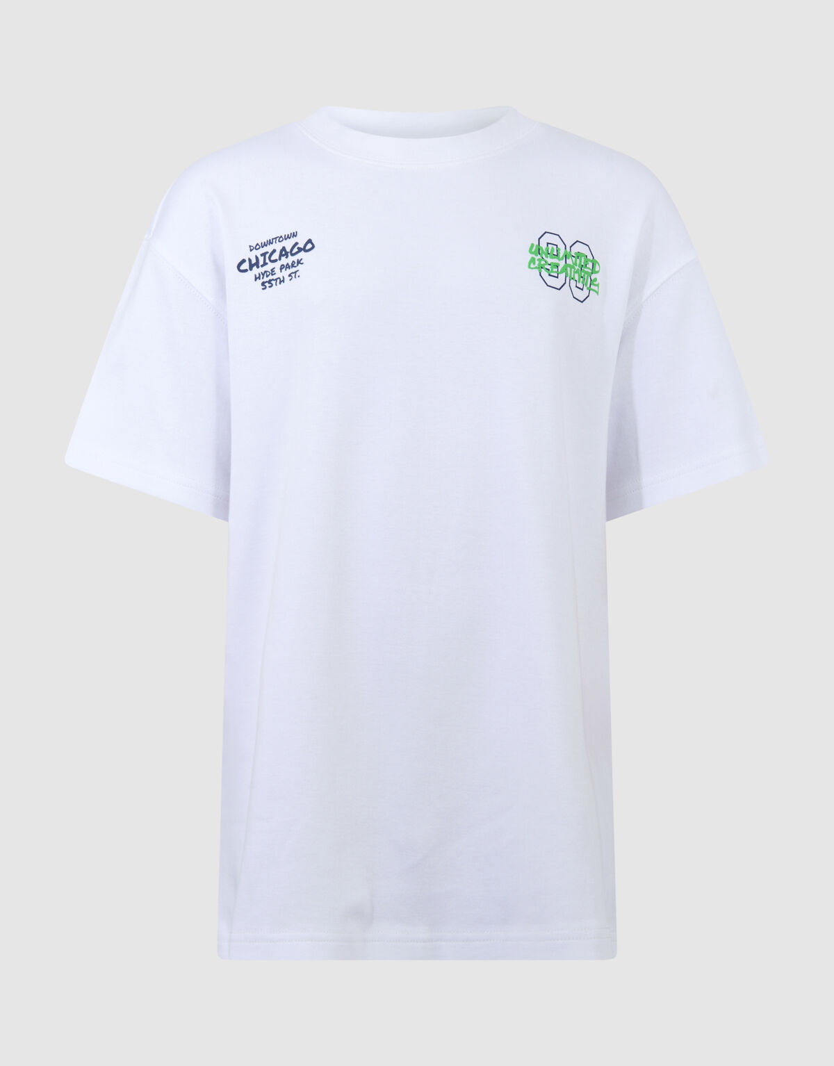 Downtown Artwork T-shirt Wit SHOEBY BOYS