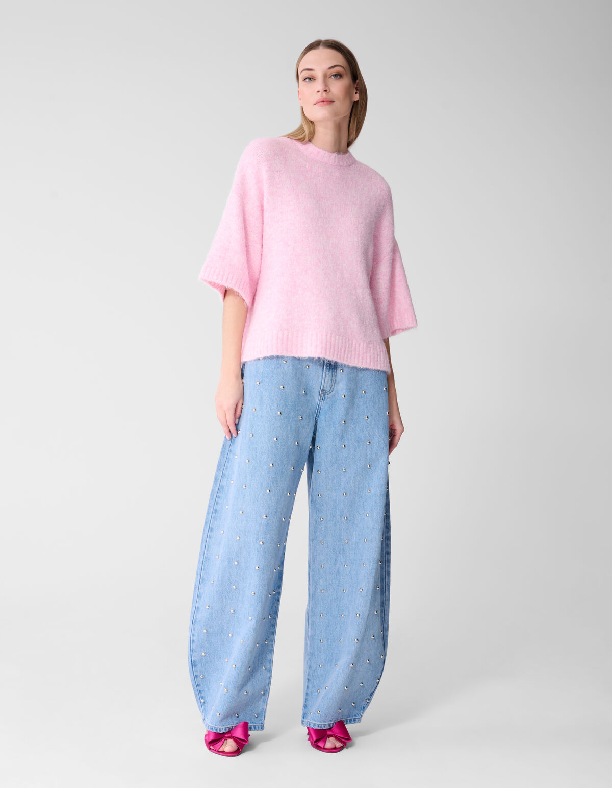 Stud Baggy Fit Jeans Bleached SHOEBY WOMEN