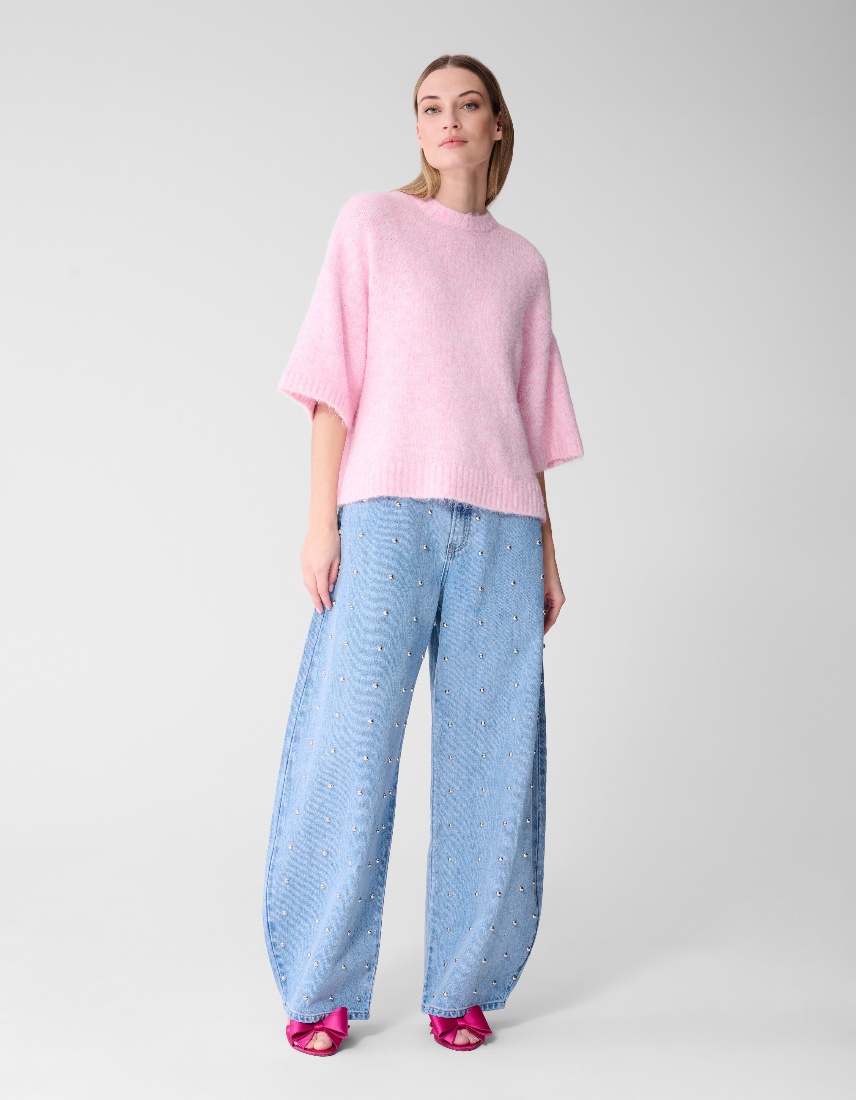 Stud Baggy Fit Jeans Bleached SHOEBY WOMEN