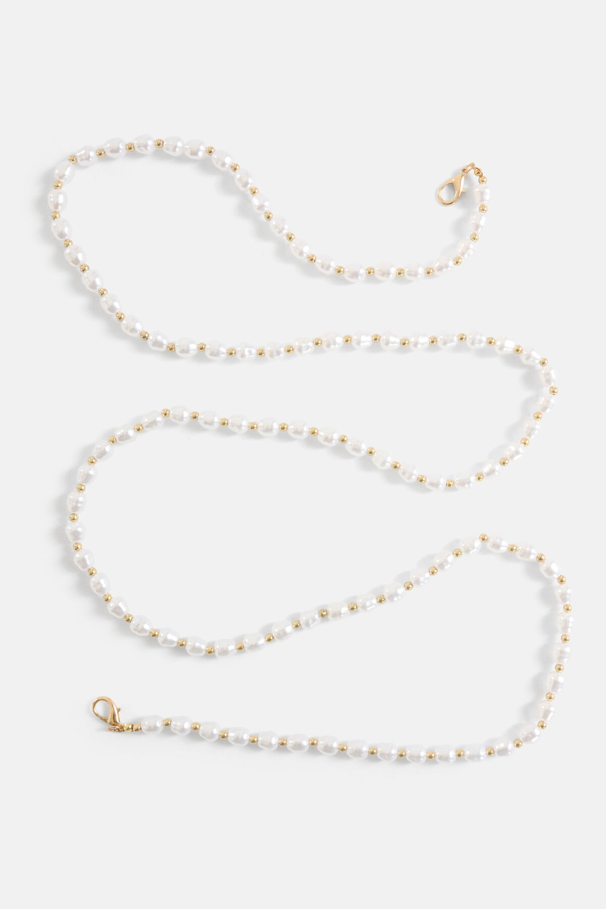 Lange Parel Telefoonkoord Gebroken Wit SHOEBY ACCESSOIRES