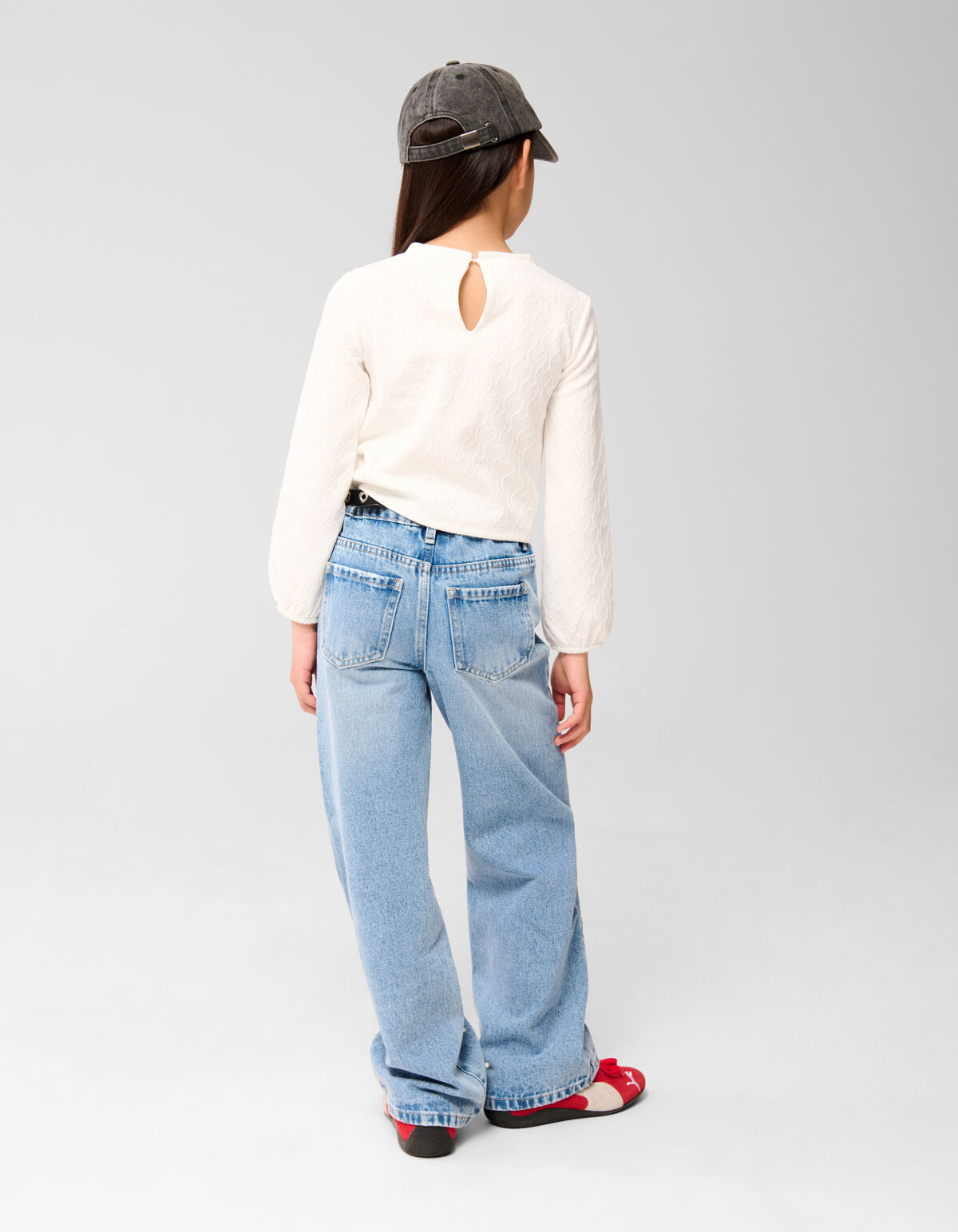 Heart Wrap Top Gebroken Wit SHOEBY GIRLS