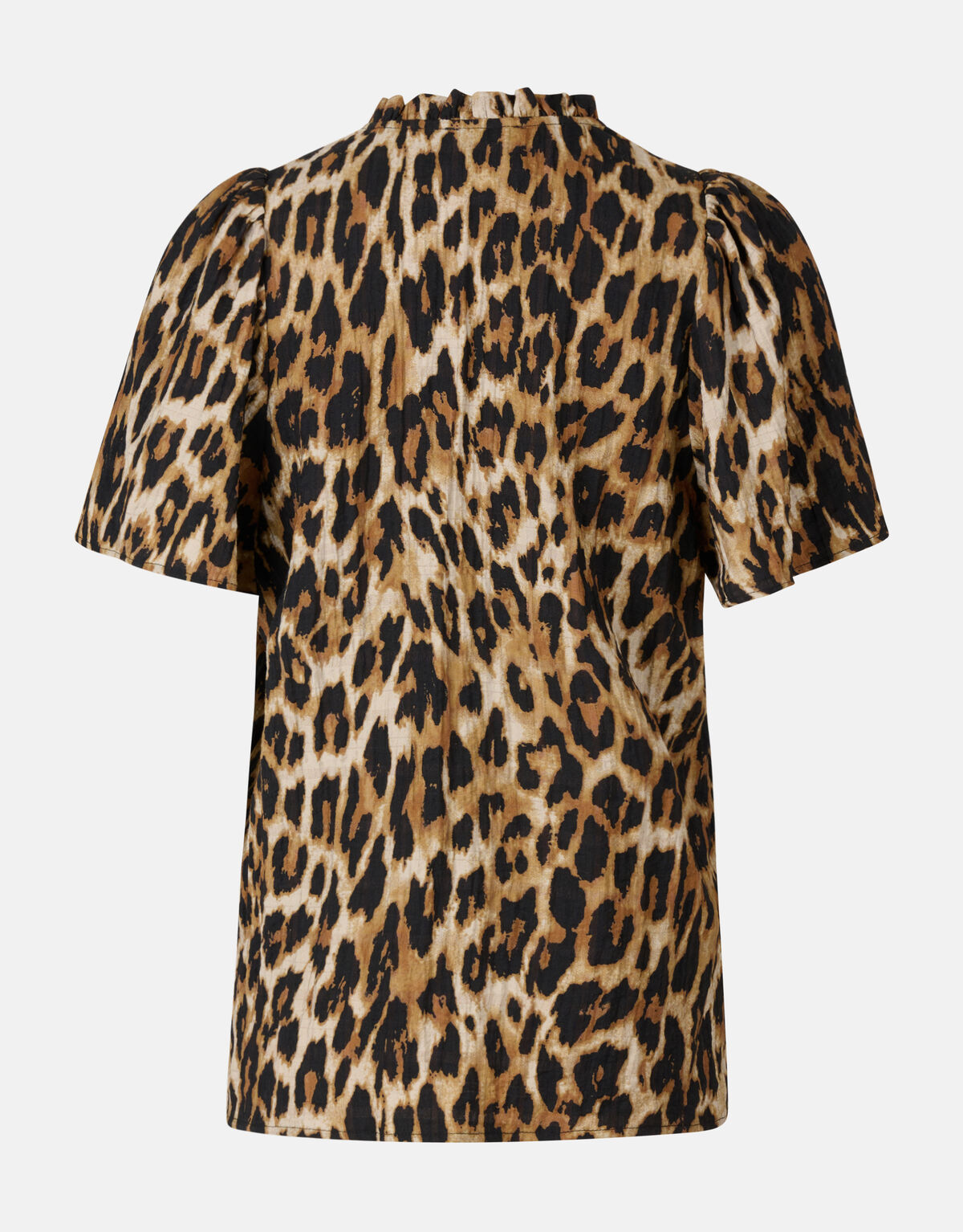 Leopard V-Hals Top Bruin SHOEBY WOMEN