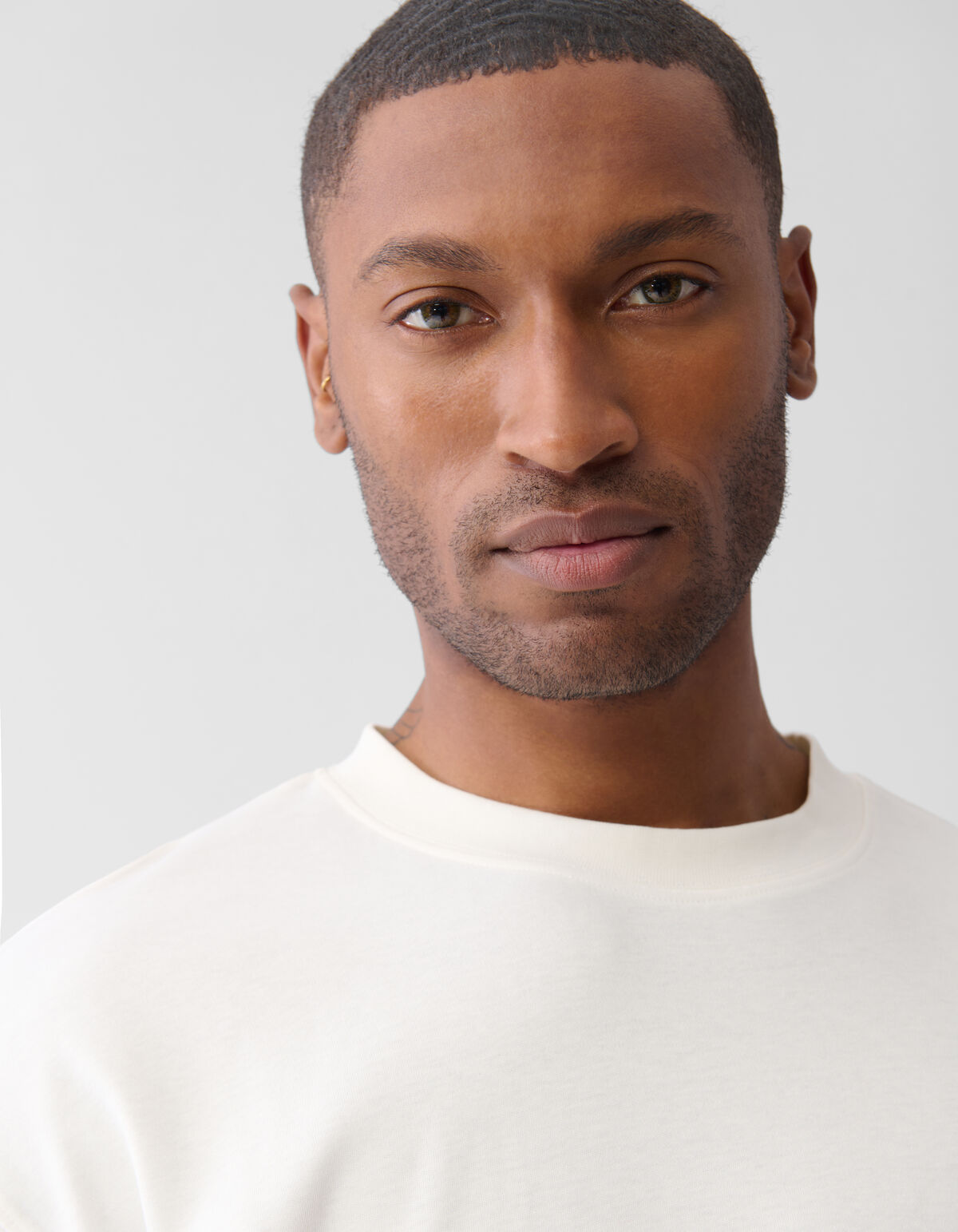 Flower Artwork T-shirt Gebroken Wit SHOEBY MEN