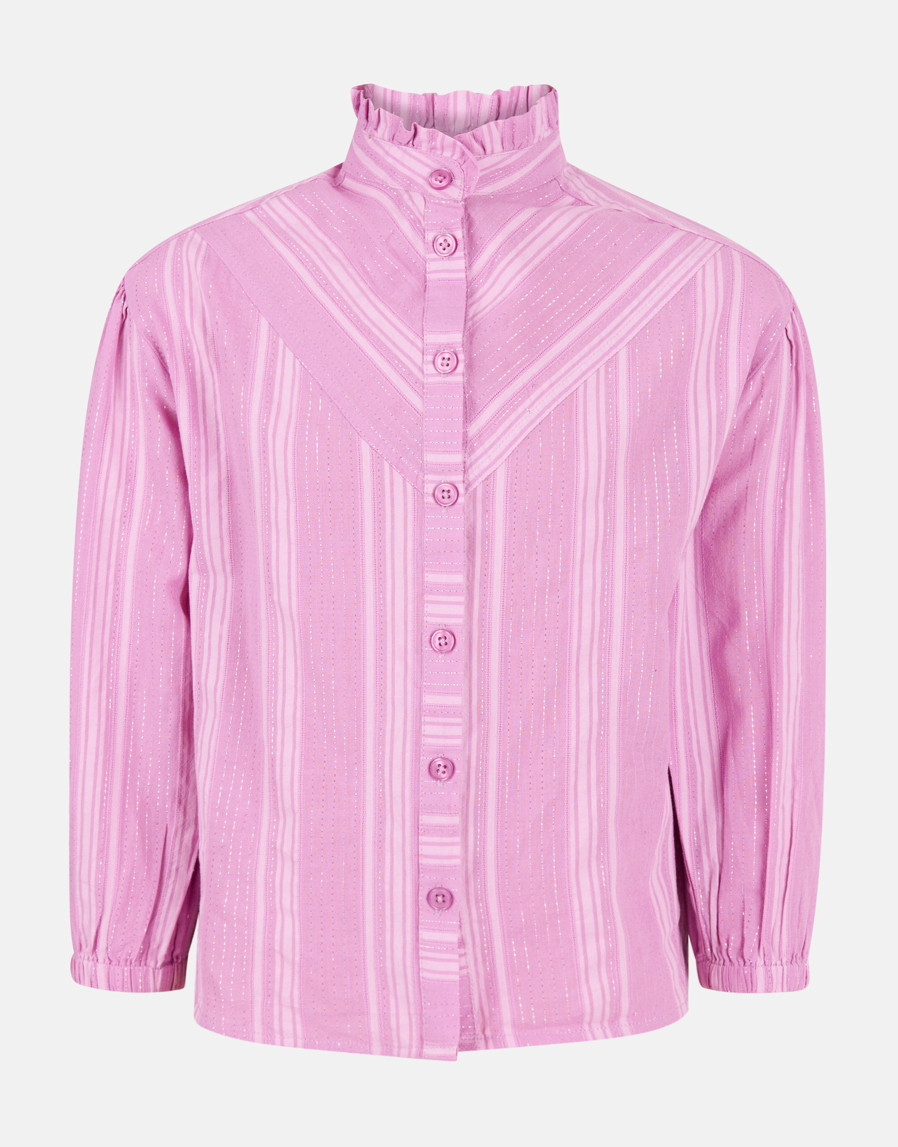 Gestreepte Lurex Blouse Roze SHOEBY GIRLS