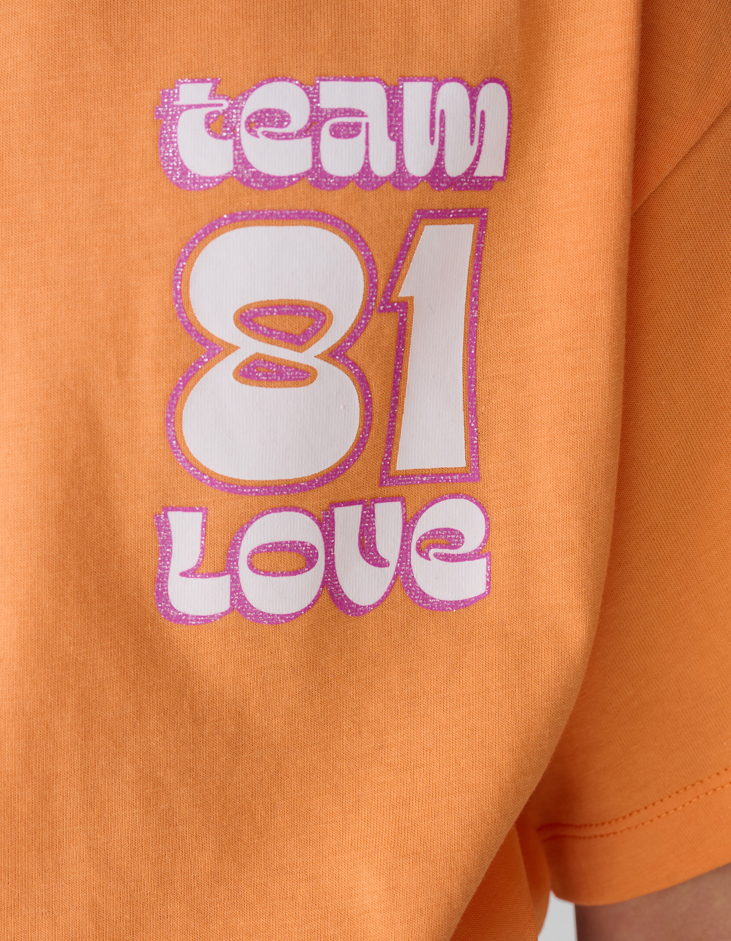 Team Love Artwork T-shirt Oranje SHOEBY GIRLS