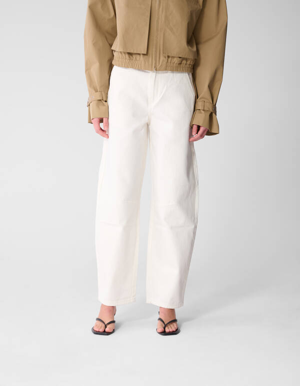 Barrel Fit Jeans Wit SHOEBY WOMEN