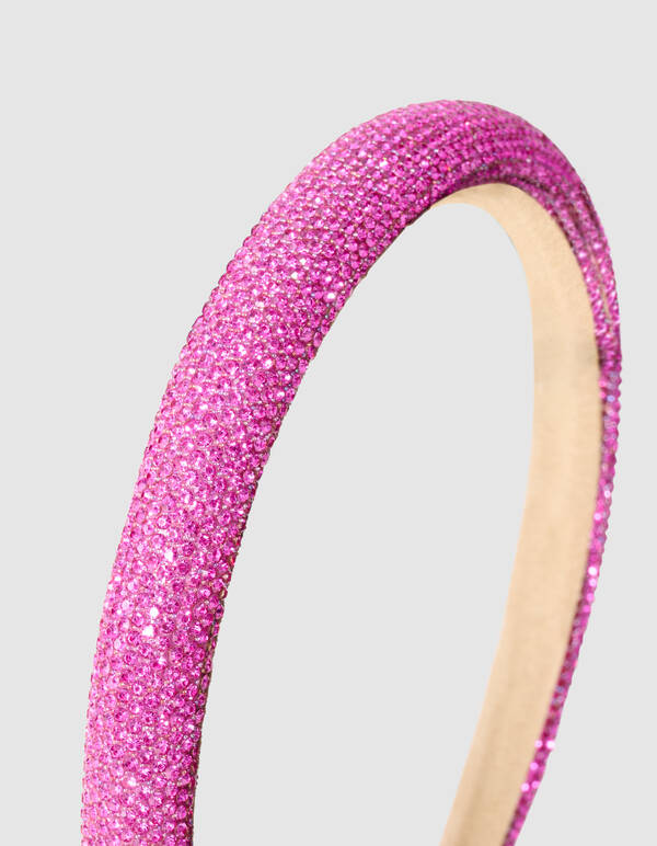 Strass Haarband Roze SHOEBY ACCESSOIRES
