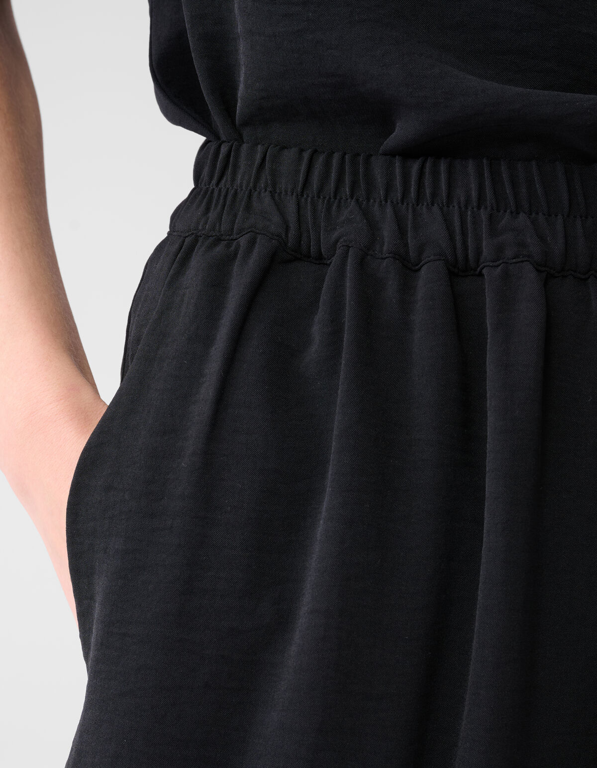 Twist Wide Leg Broek Zwart SHOEBY WOMEN