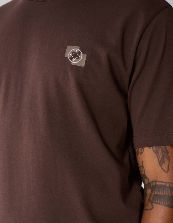 Artwork T-shirt Donkerbruin SHOEBY MEN