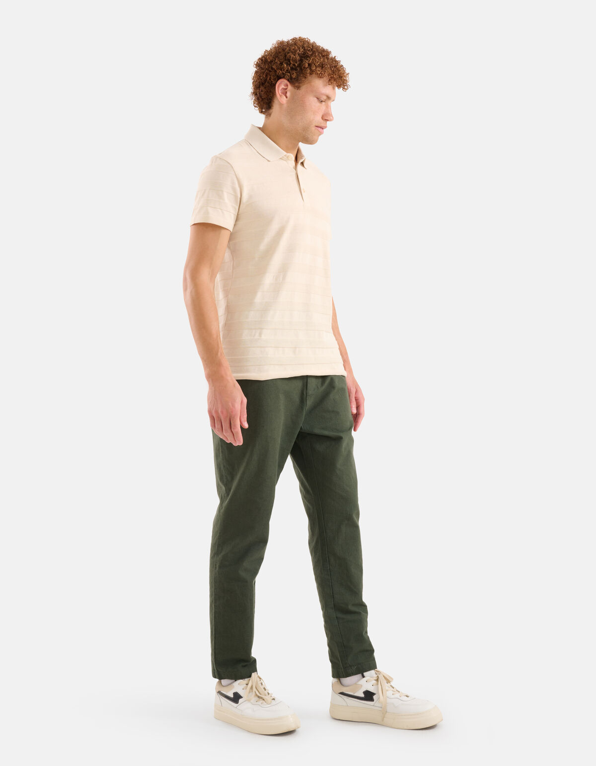 Linnen Broek Donkergroen SHOEBY MEN