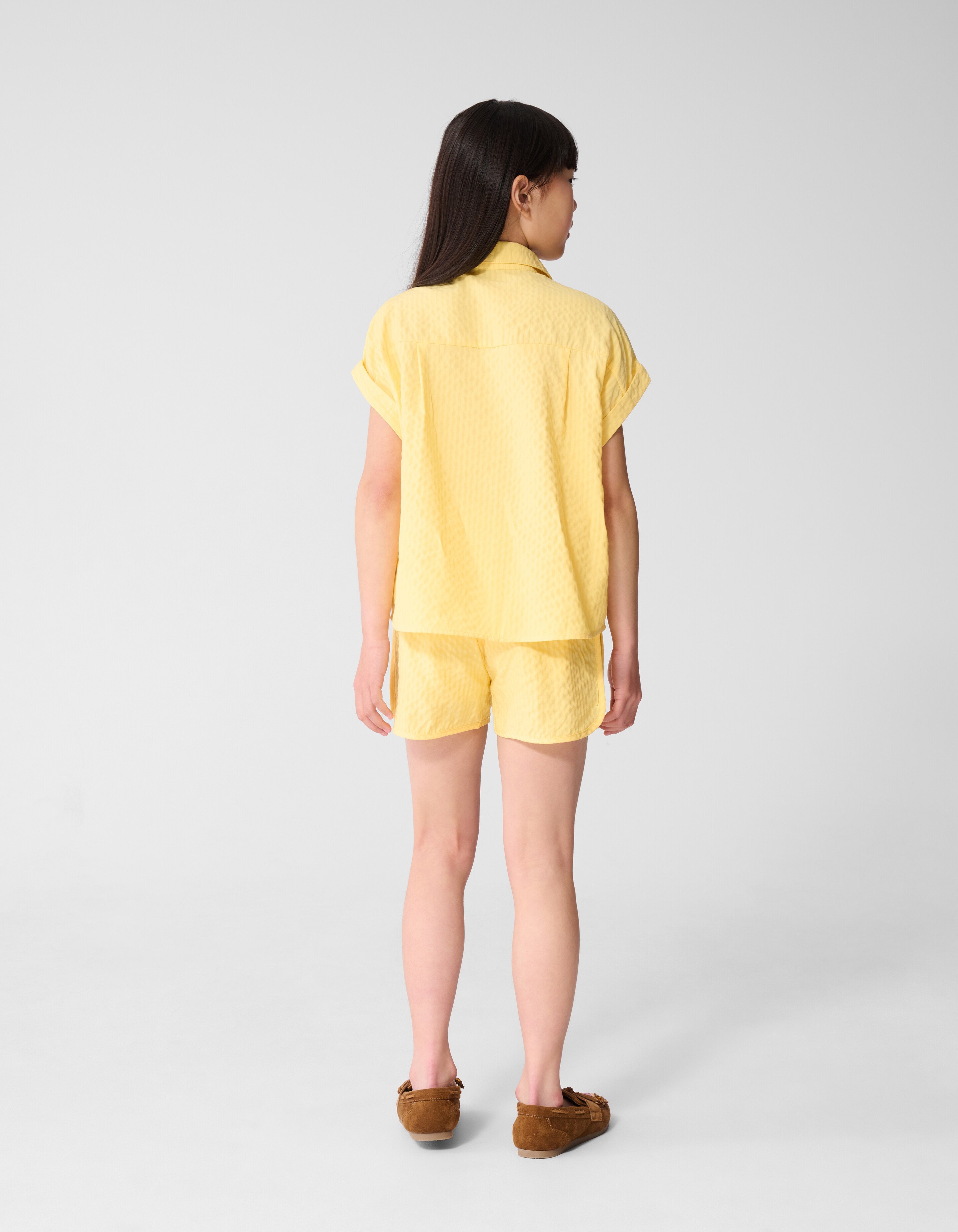 Pinstripe Strass Blouse Lichtgeel SHOEBY GIRLS