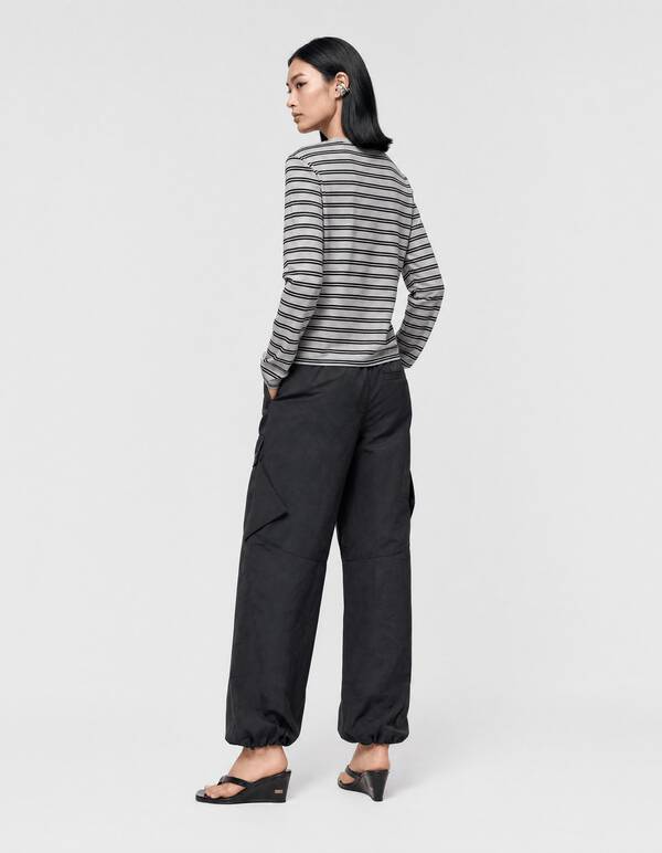 Cargo Balloon Fit Broek Zwart SHOEBY WOMEN