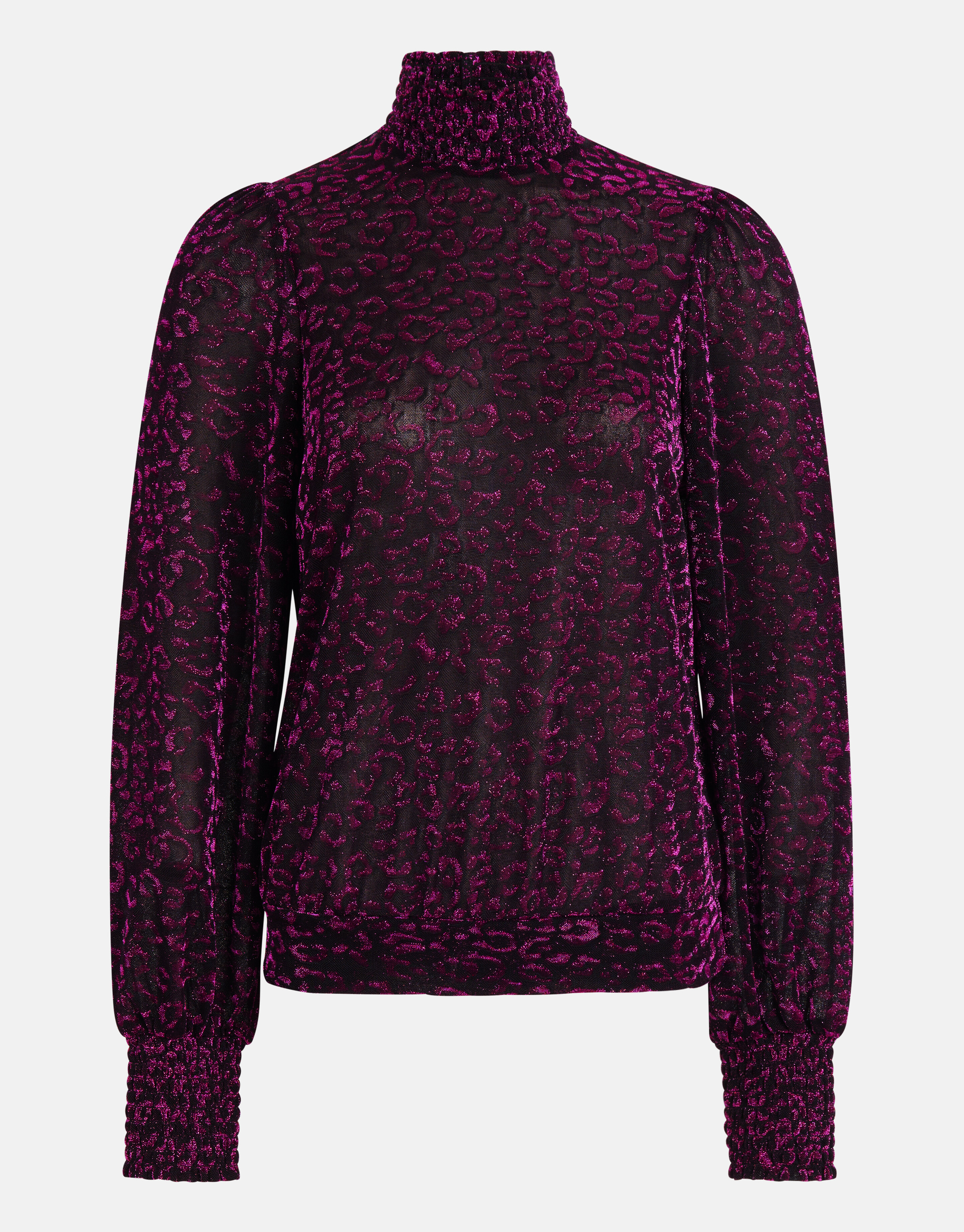 Lurex Longsleeve Top Paars SHOEBY WOMEN