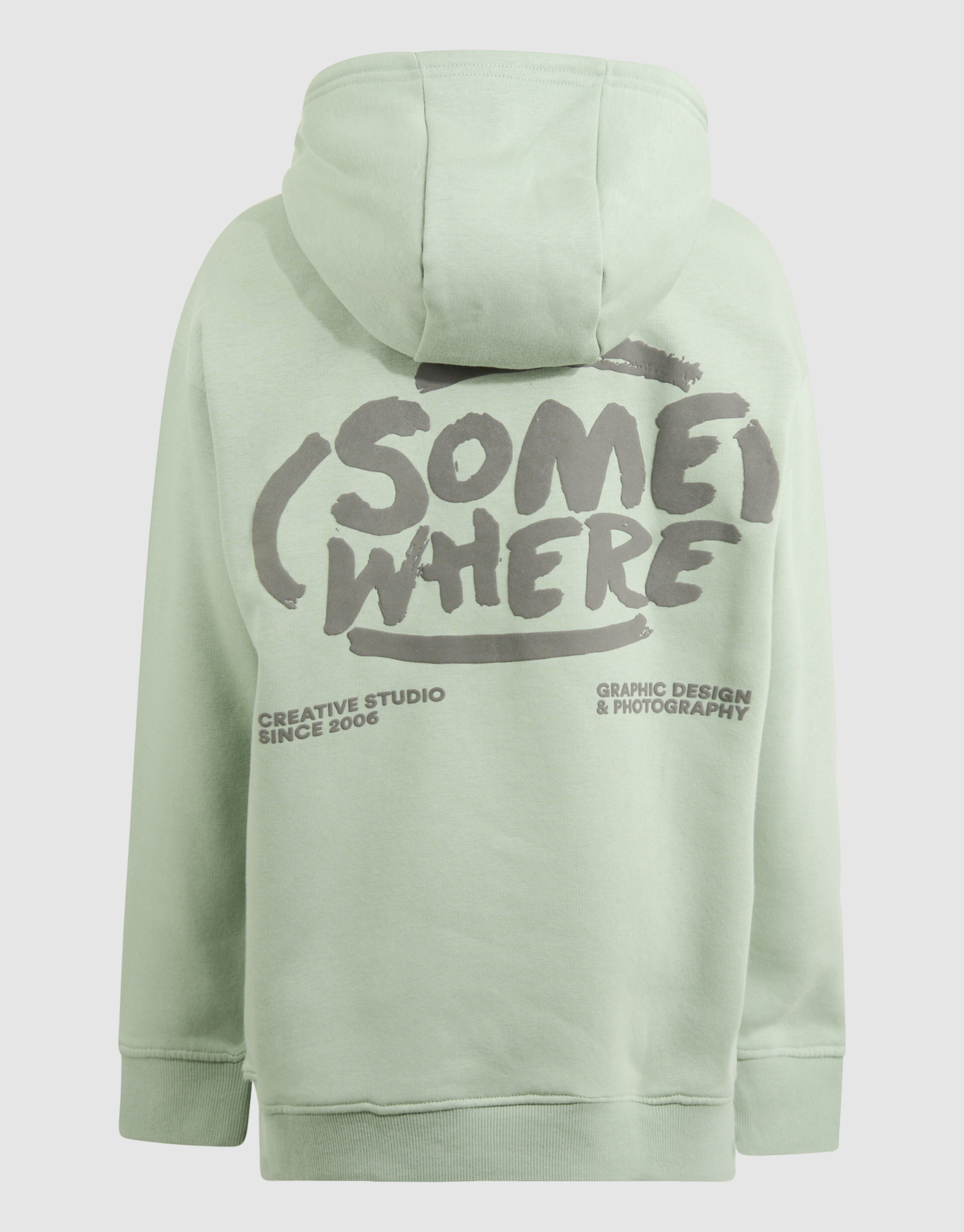 Somewhere Artwork Hoodie Lichtgroen SHOEBY BOYS