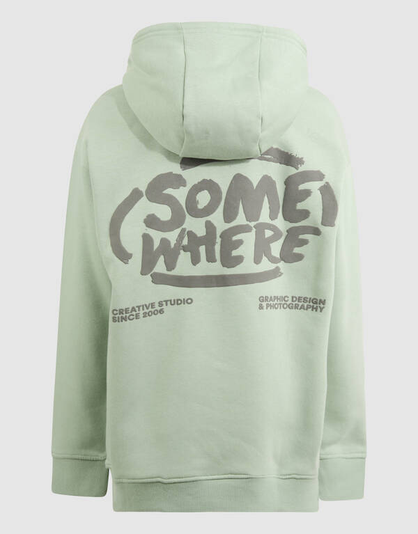 Somewhere Artwork Hoodie Lichtgroen SHOEBY BOYS