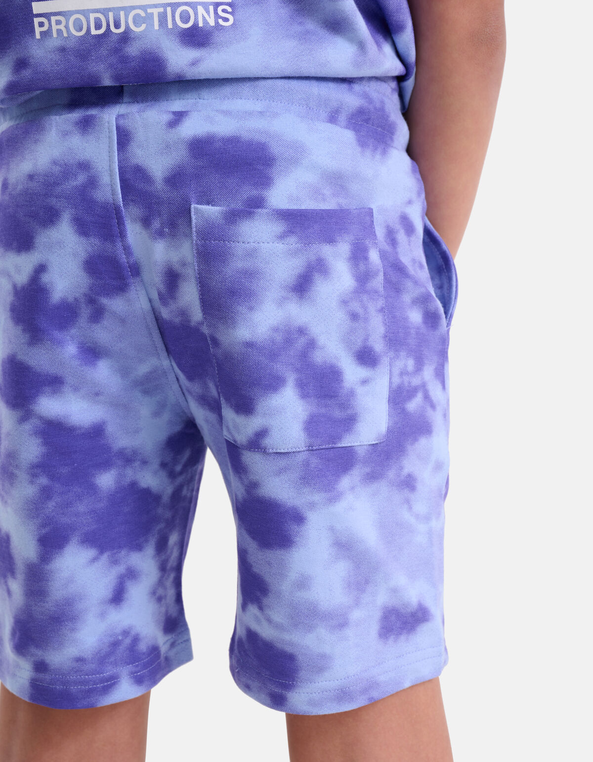 Tie Dye Short Paars SHOEBY BOYS