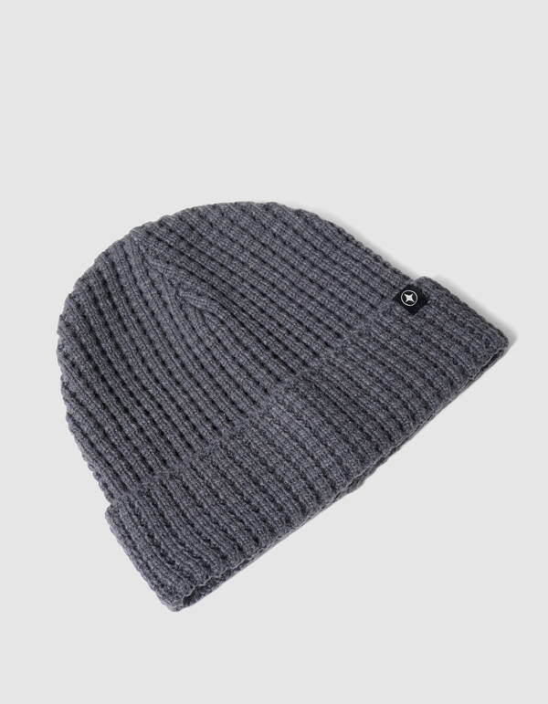 Heavy Waffle Beanie Grijs SHOEBY ACCESSOIRES