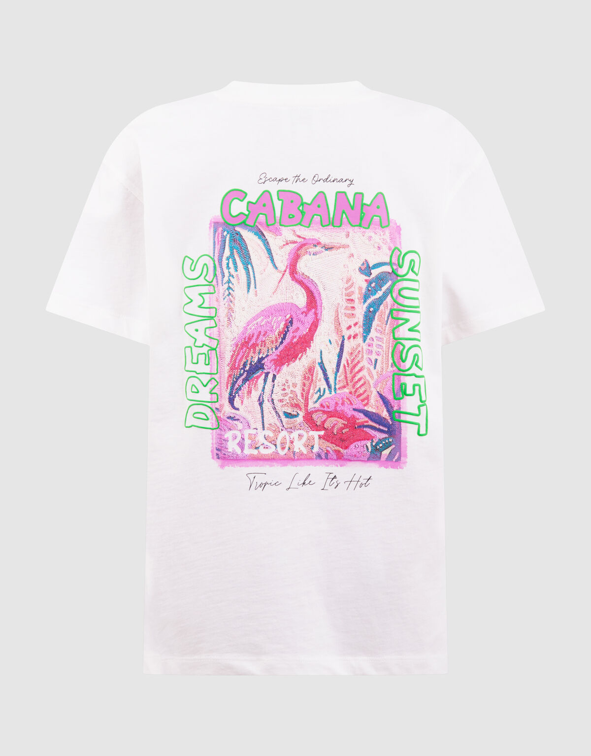 Cabana Artwork T-shirt Wit SHOEBY GIRLS